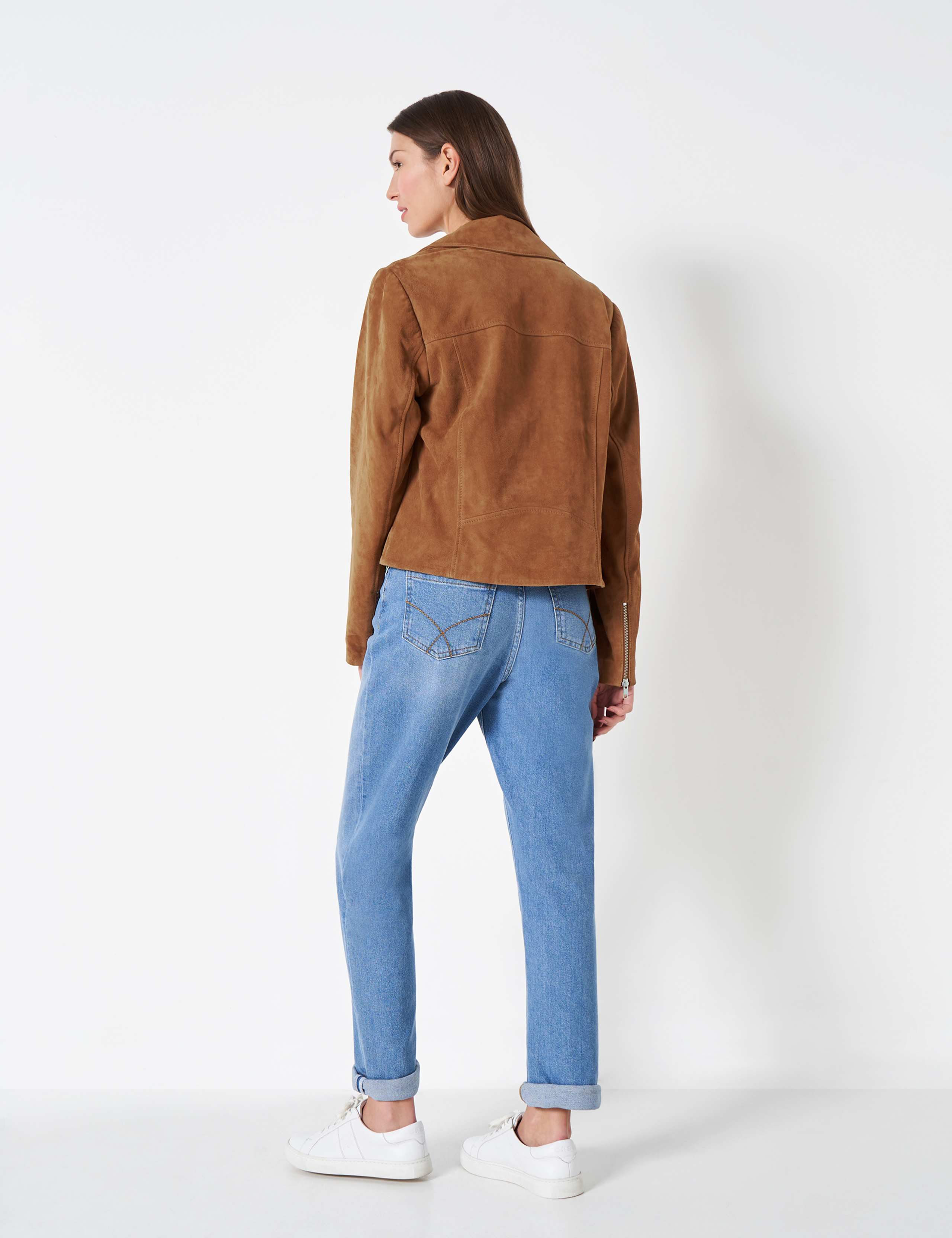 Suede Collared Biker Jacket 6 of 6