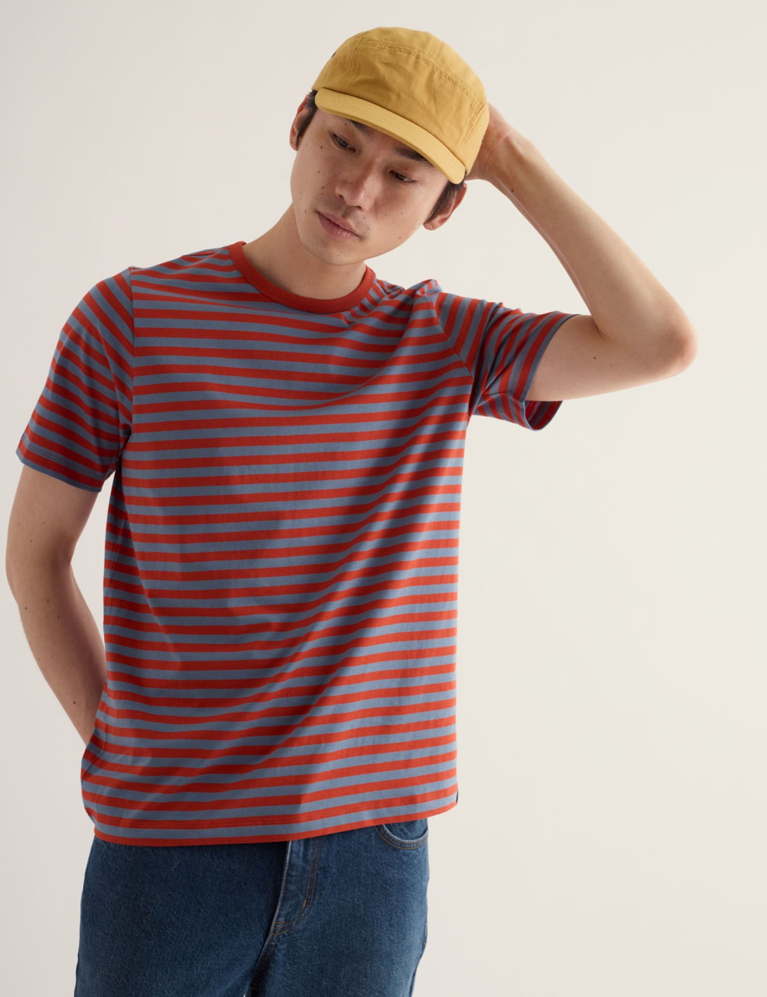 Pure Cotton Striped T-Shirt 3 of 5