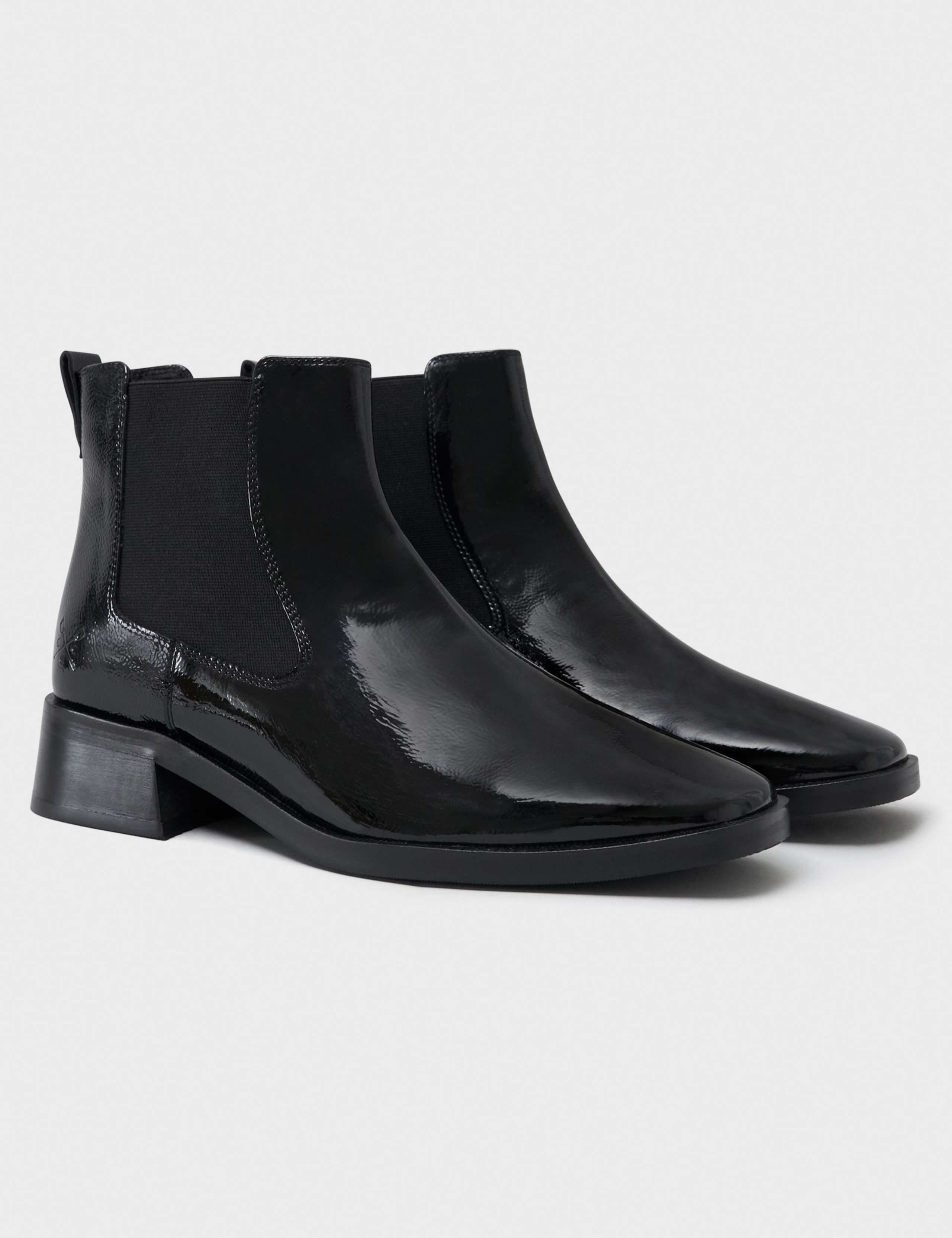 Leather Chelsea Square Toe Boots 2 of 4