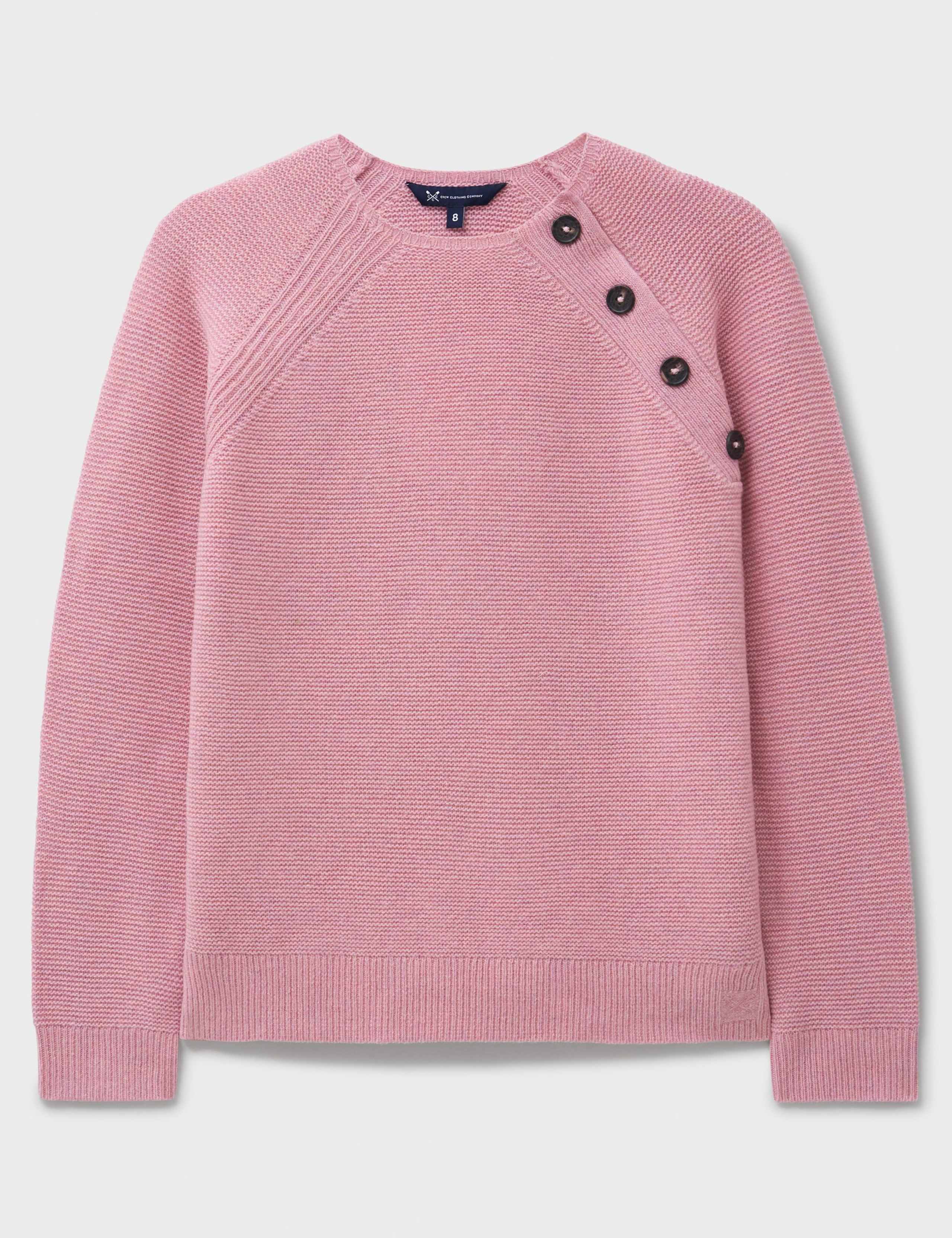 Wool Rich Button Neck Jumper 2 of 5