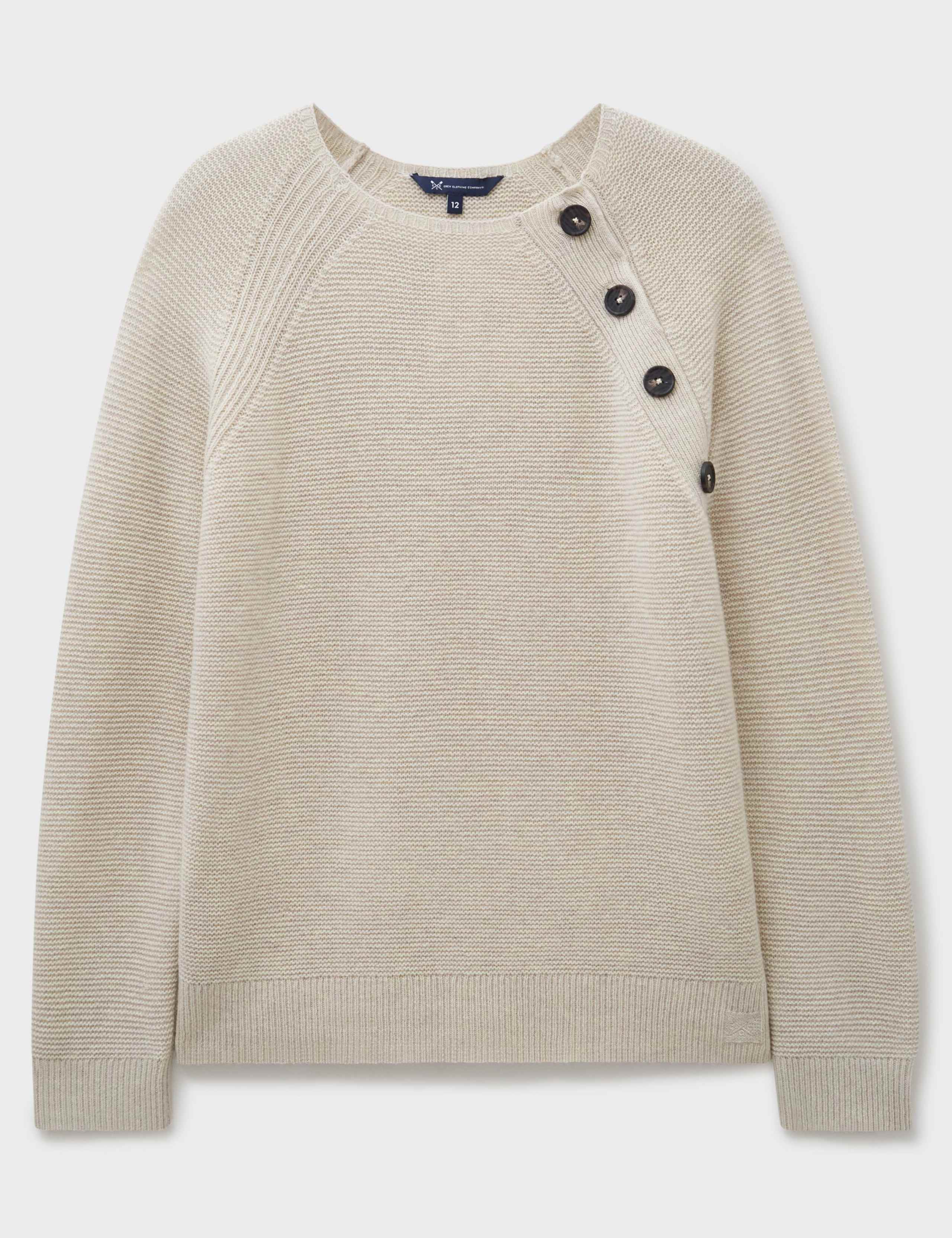Wool Rich Button Neck Jumper 2 of 5