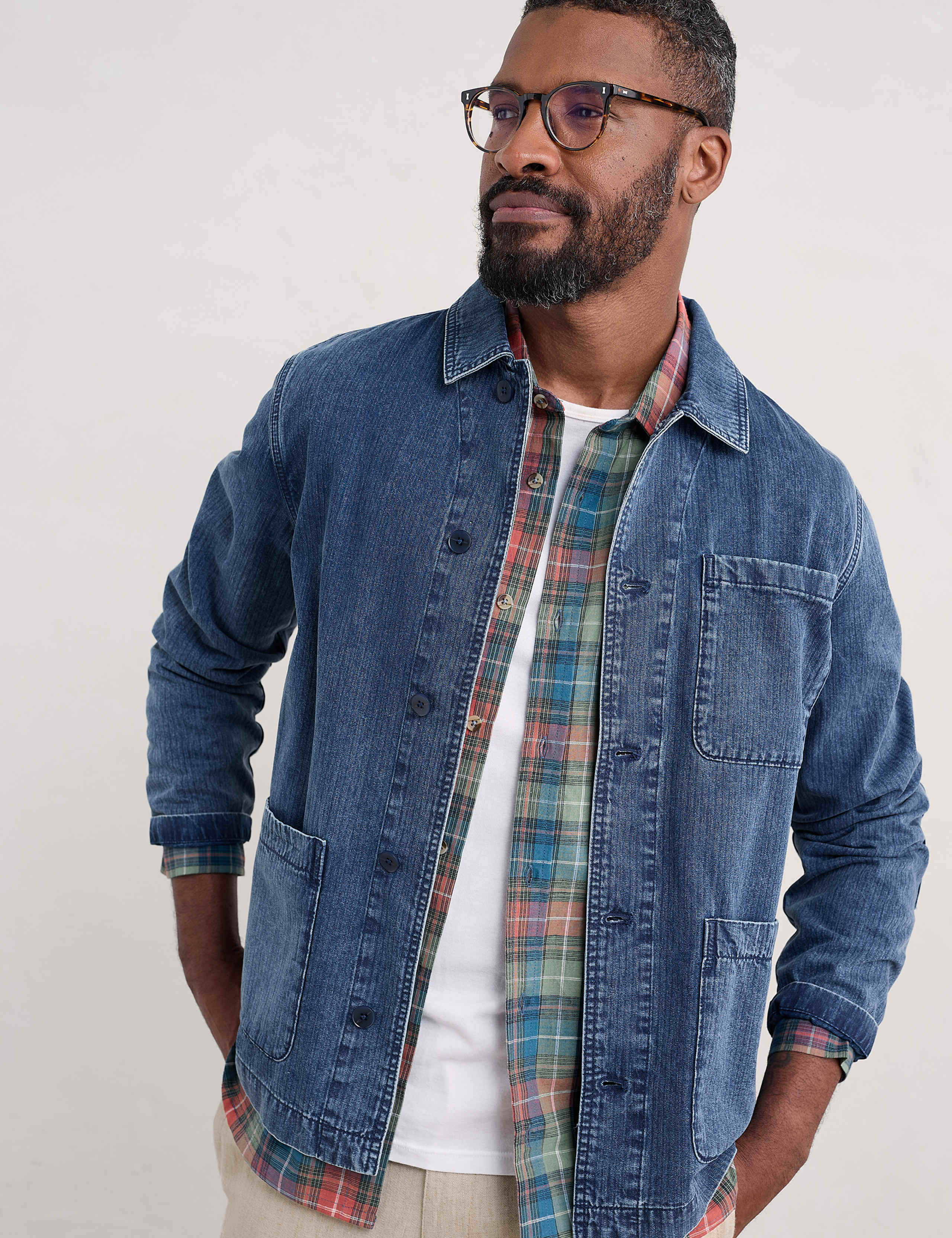 Pure Cotton Textured Utility Jacket 4 of 4