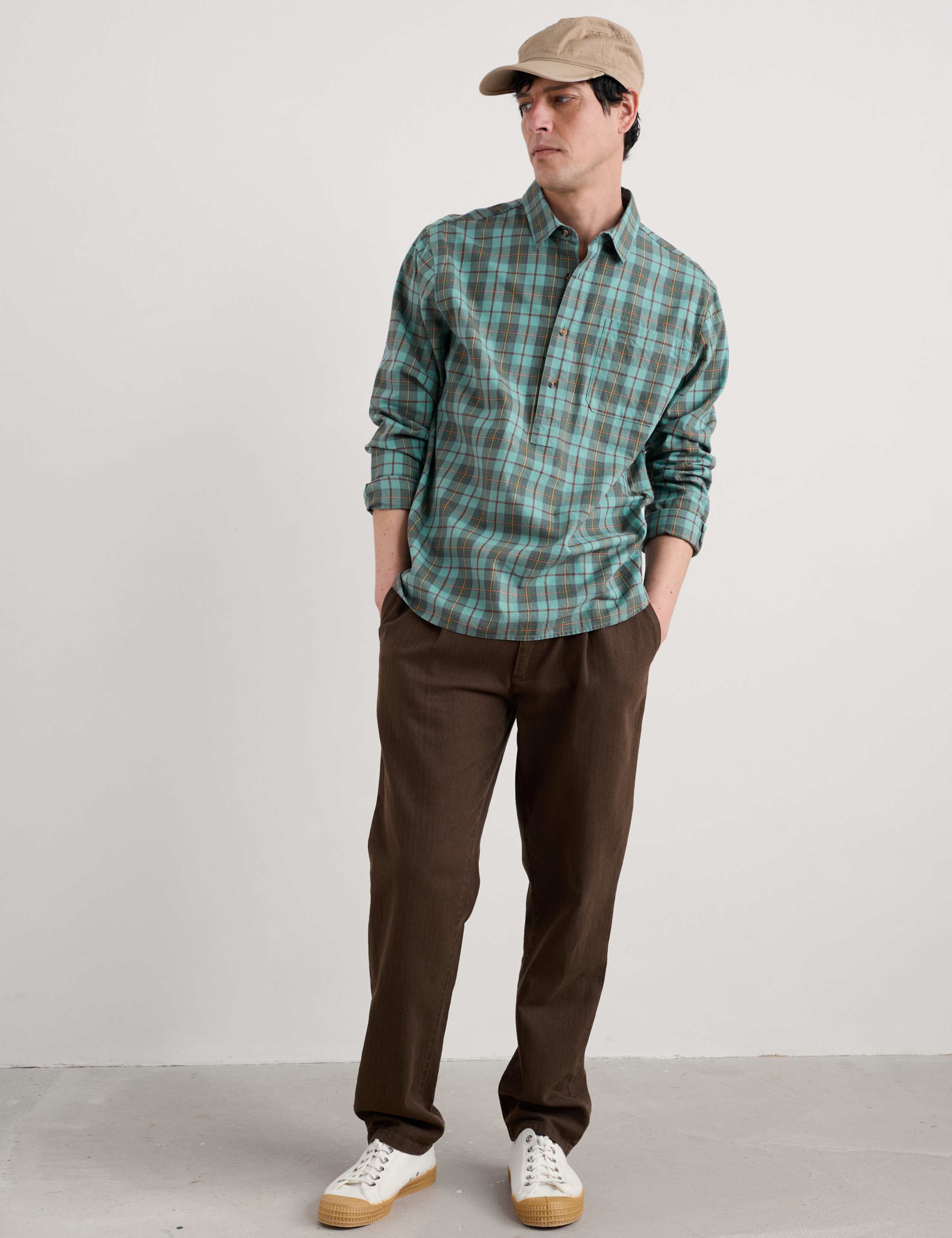 Pure Cotton Checked Flannel Shirt 4 of 4