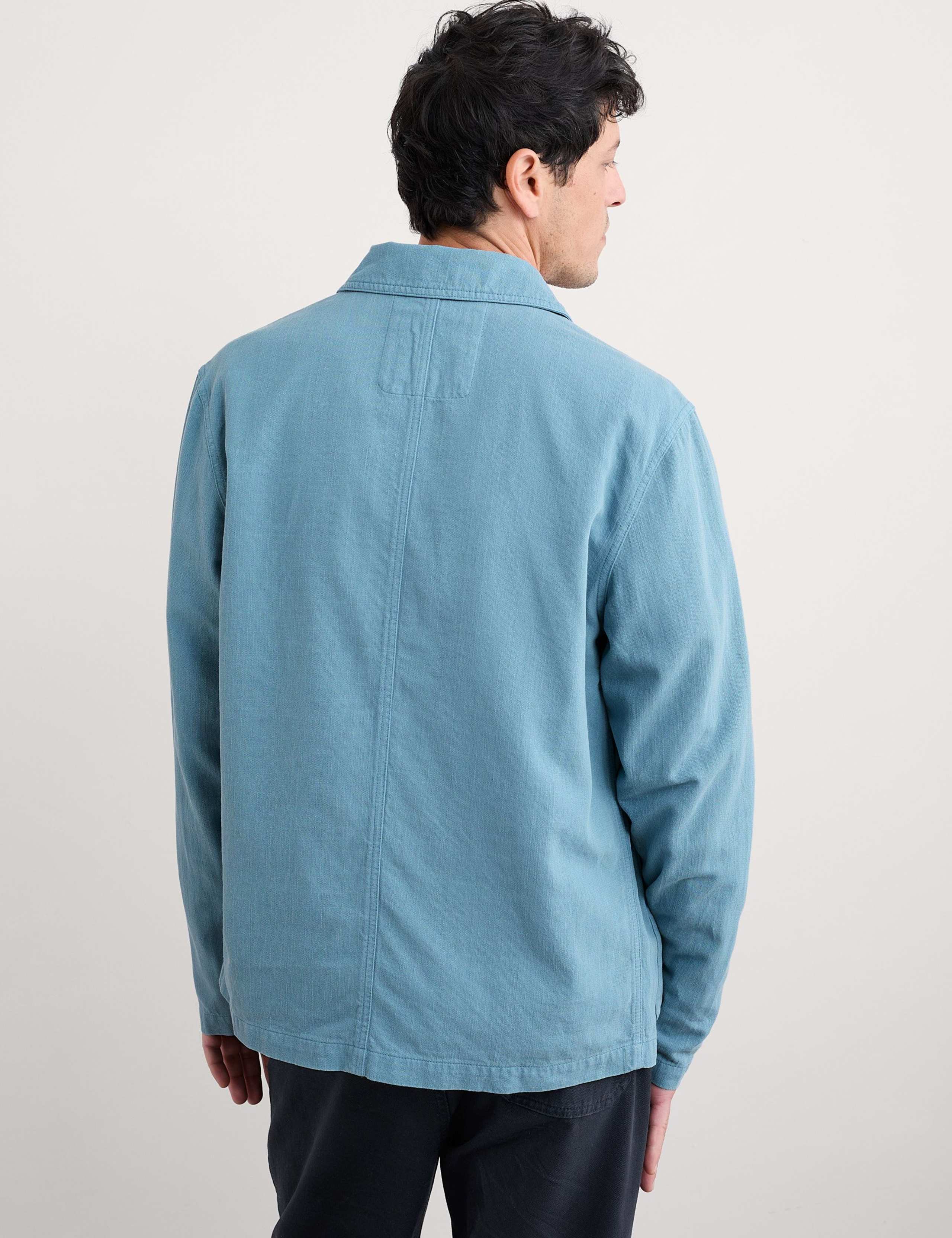 Linen Blend Utility Overshirt 3 of 4