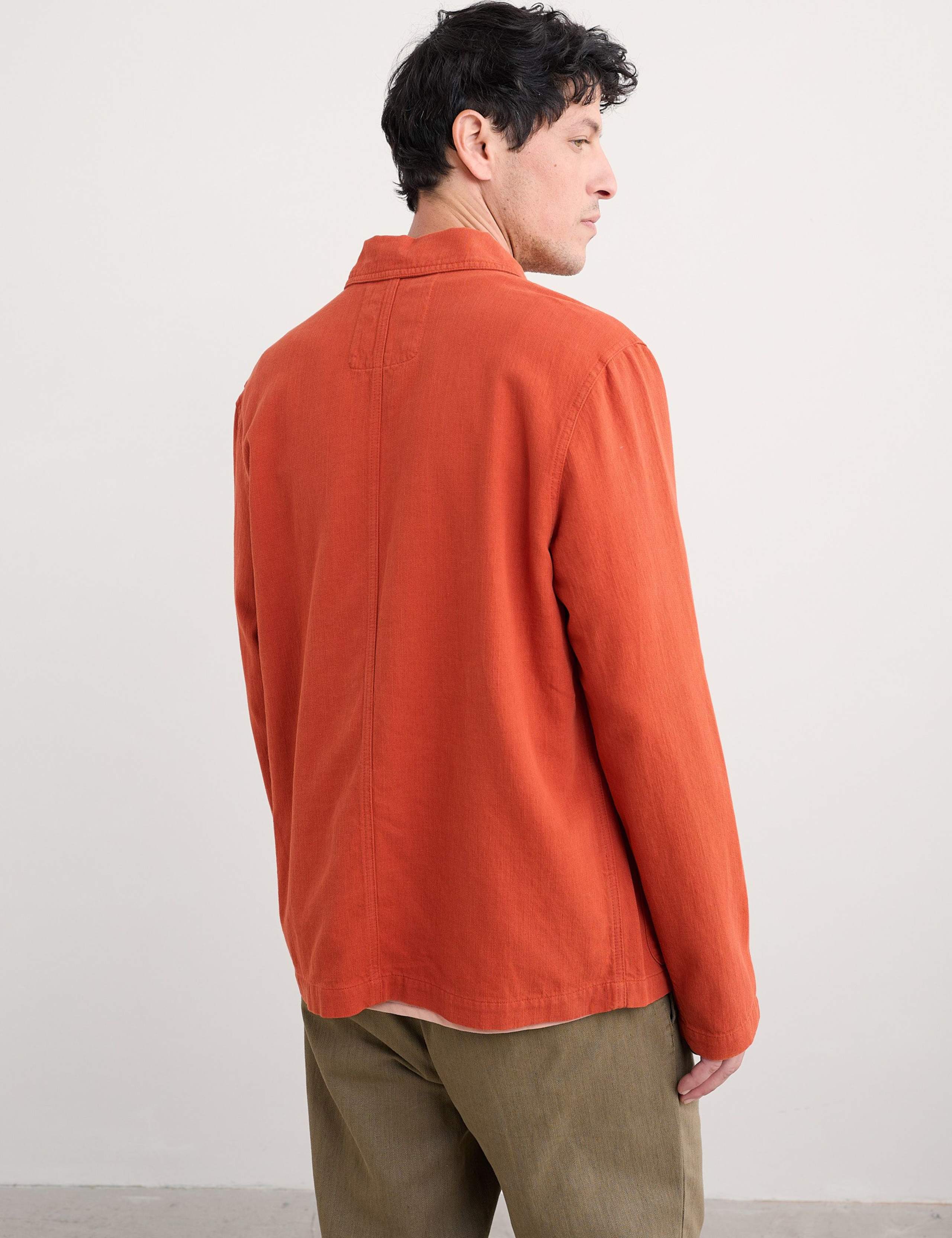 Linen Blend Utility Overshirt 4 of 6