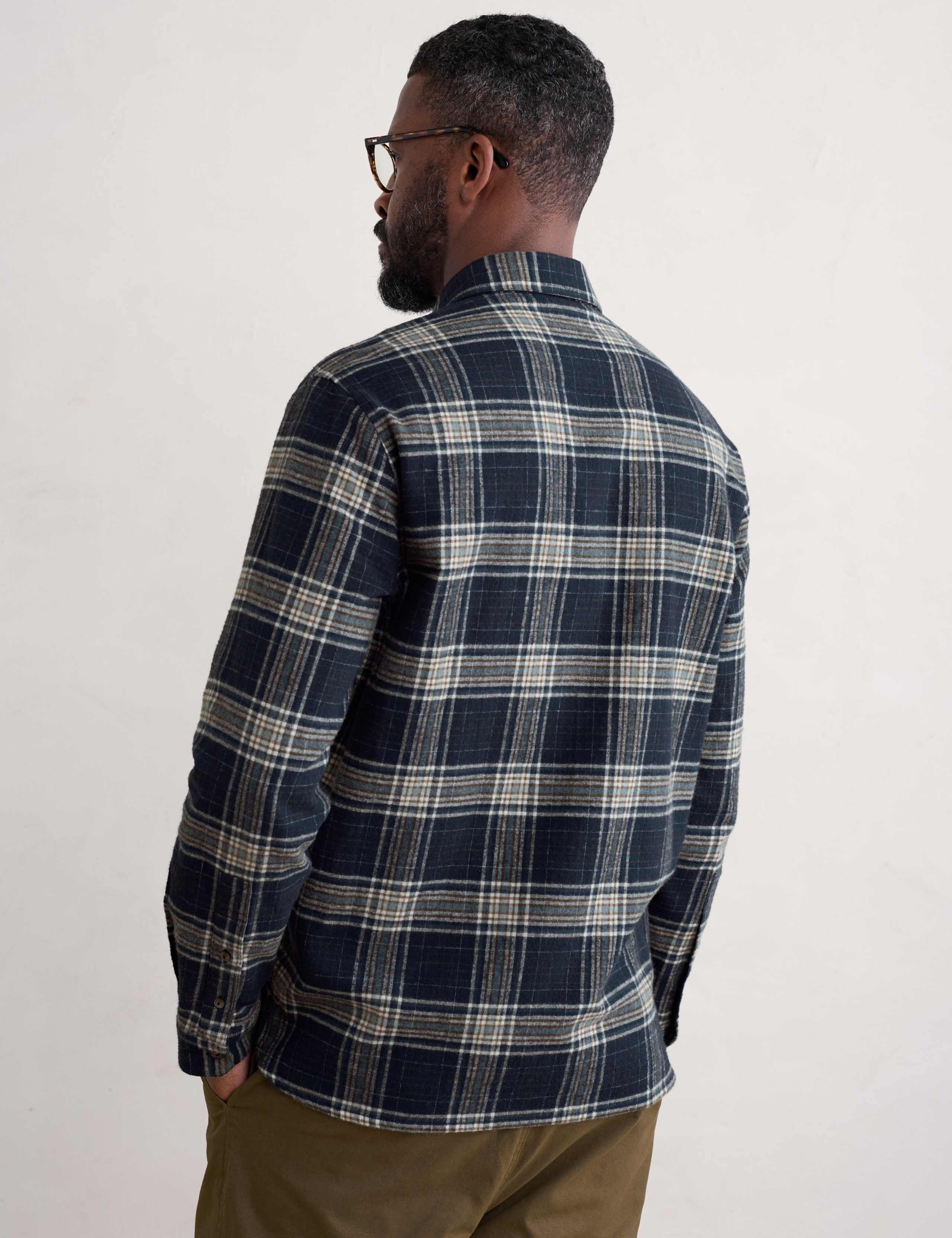 Pure Cotton Checked Flannel Shirt 4 of 4