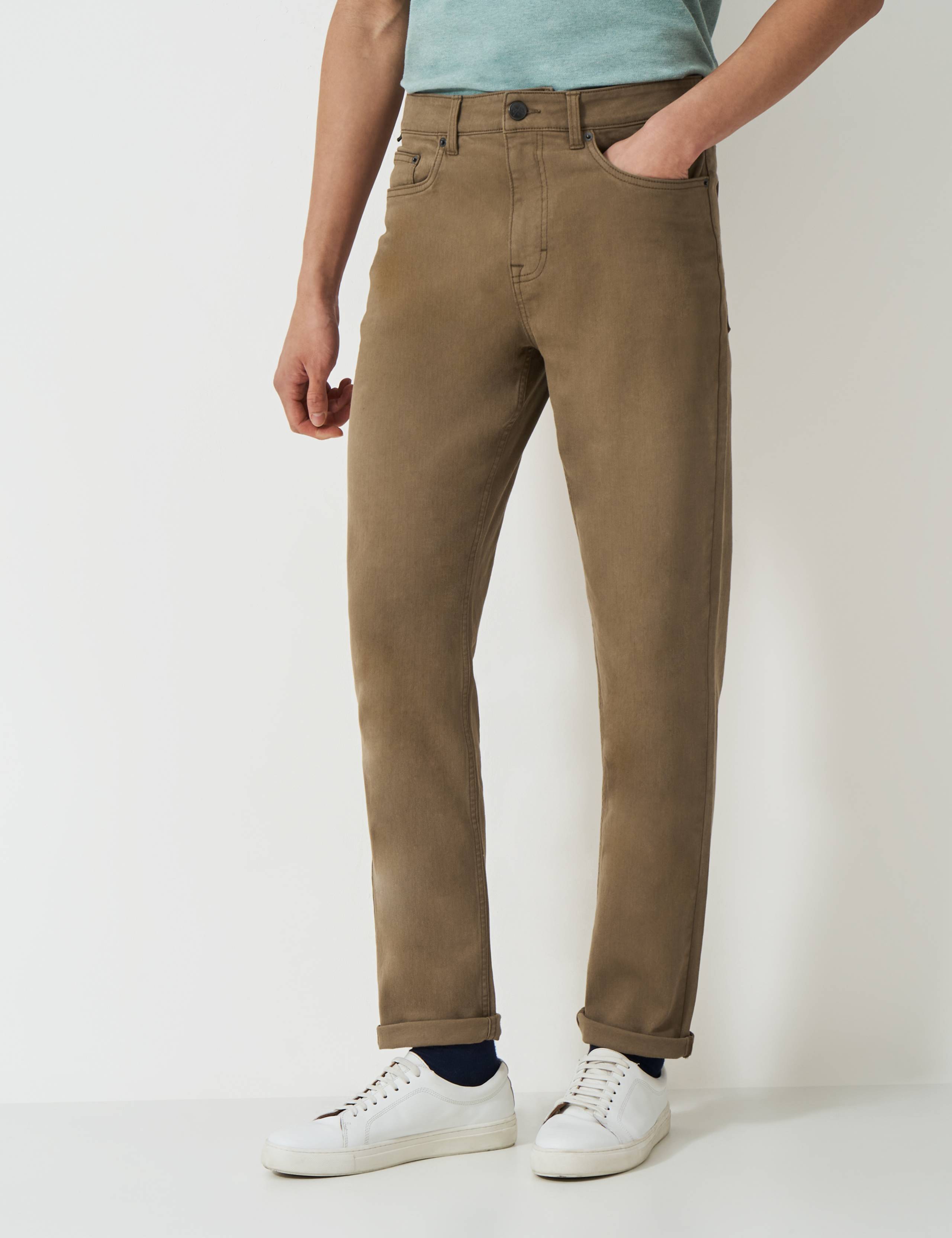 Straight Fit Overdyed 5 Pocket Jeans 3 of 5