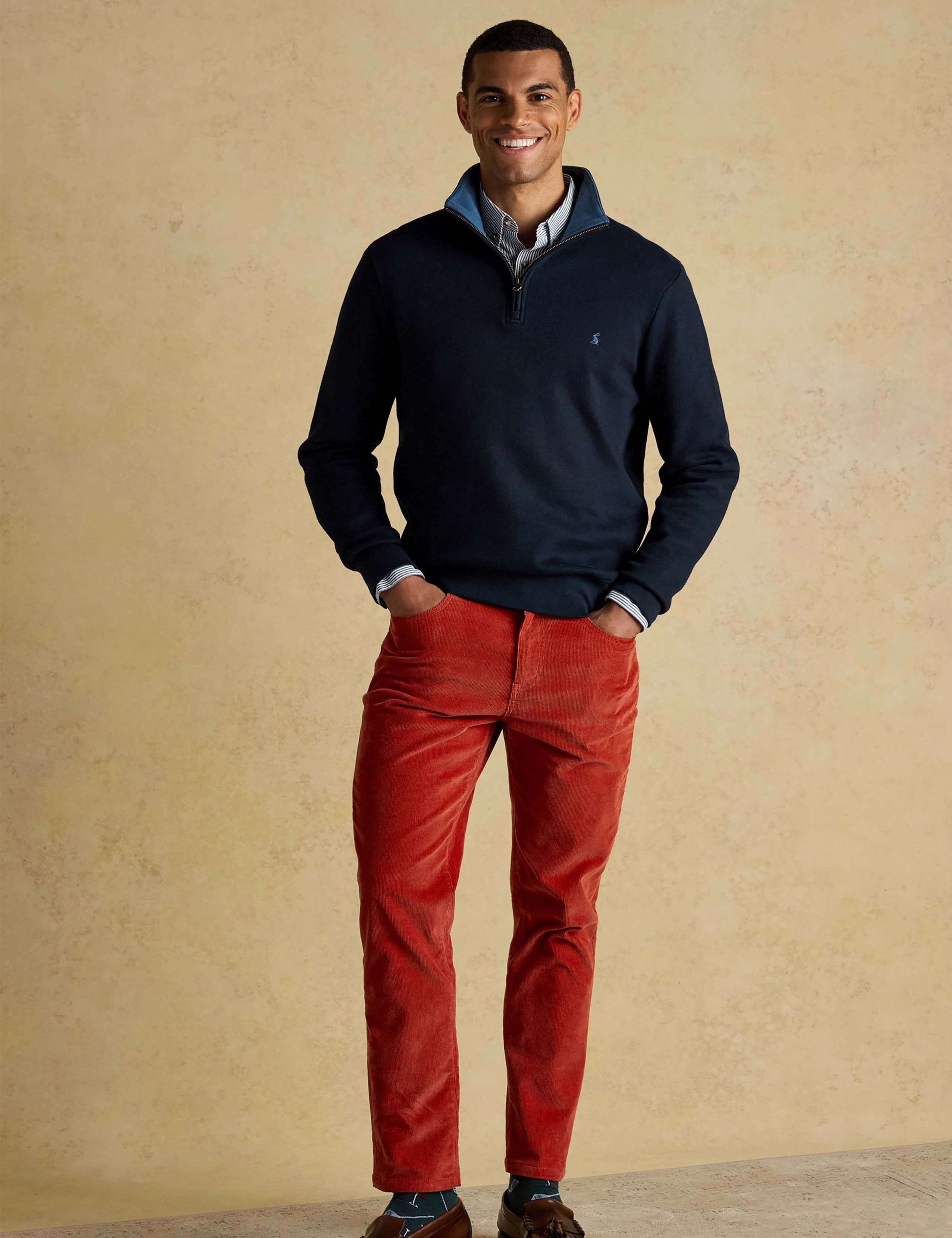 Pure Cotton Half Zip Sweatshirt 3 of 8