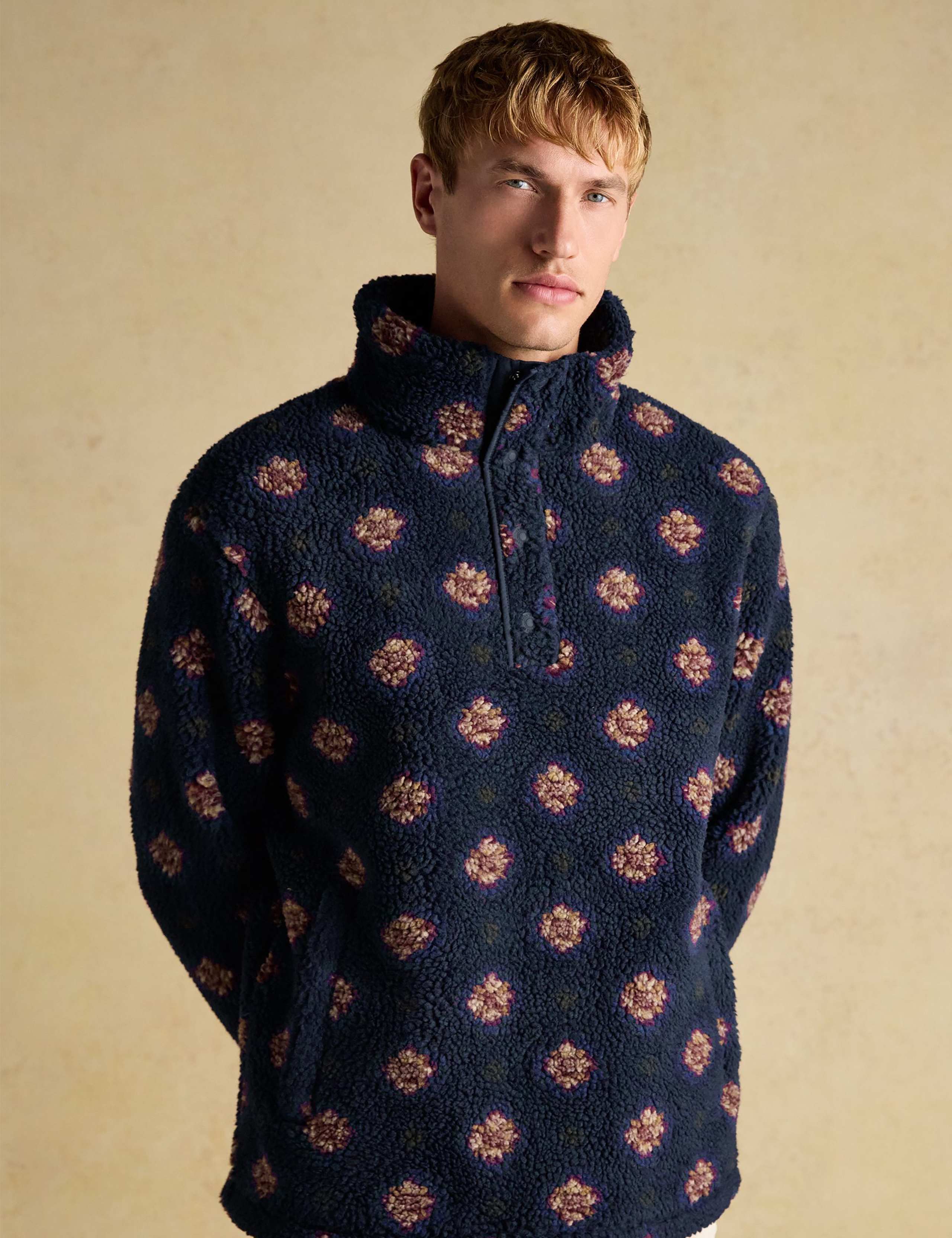 Floral Half Snap Fleece 1 of 10