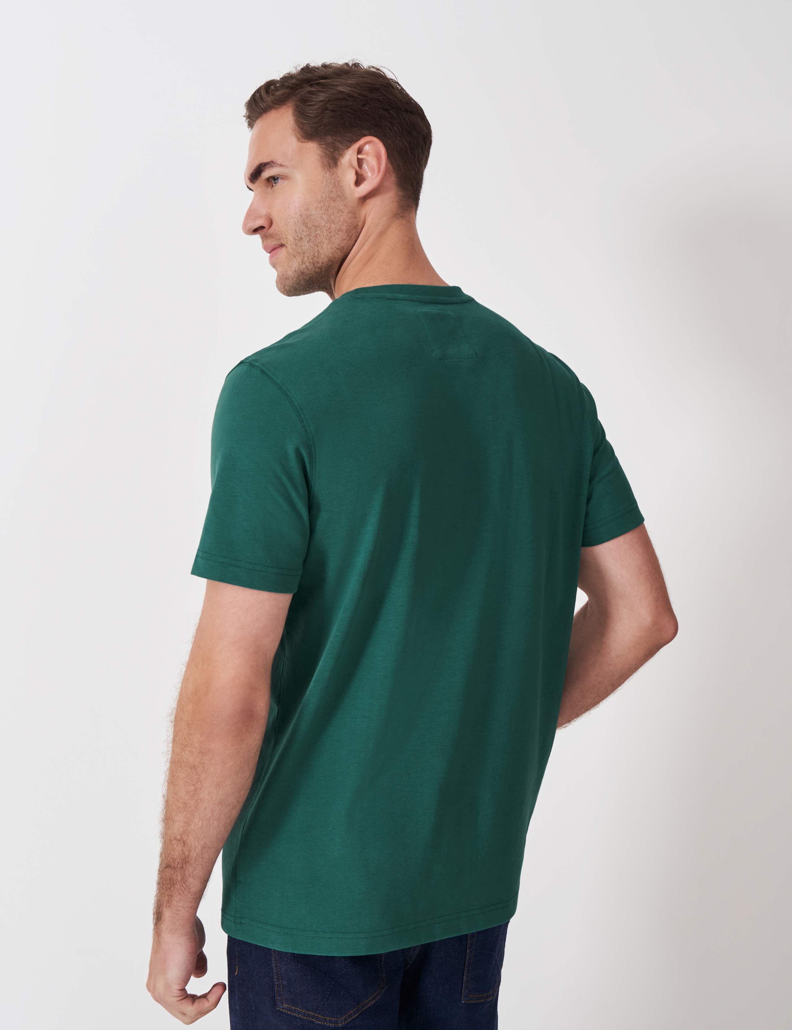 Pure Cotton Crew Neck T-Shirt 4 of 5