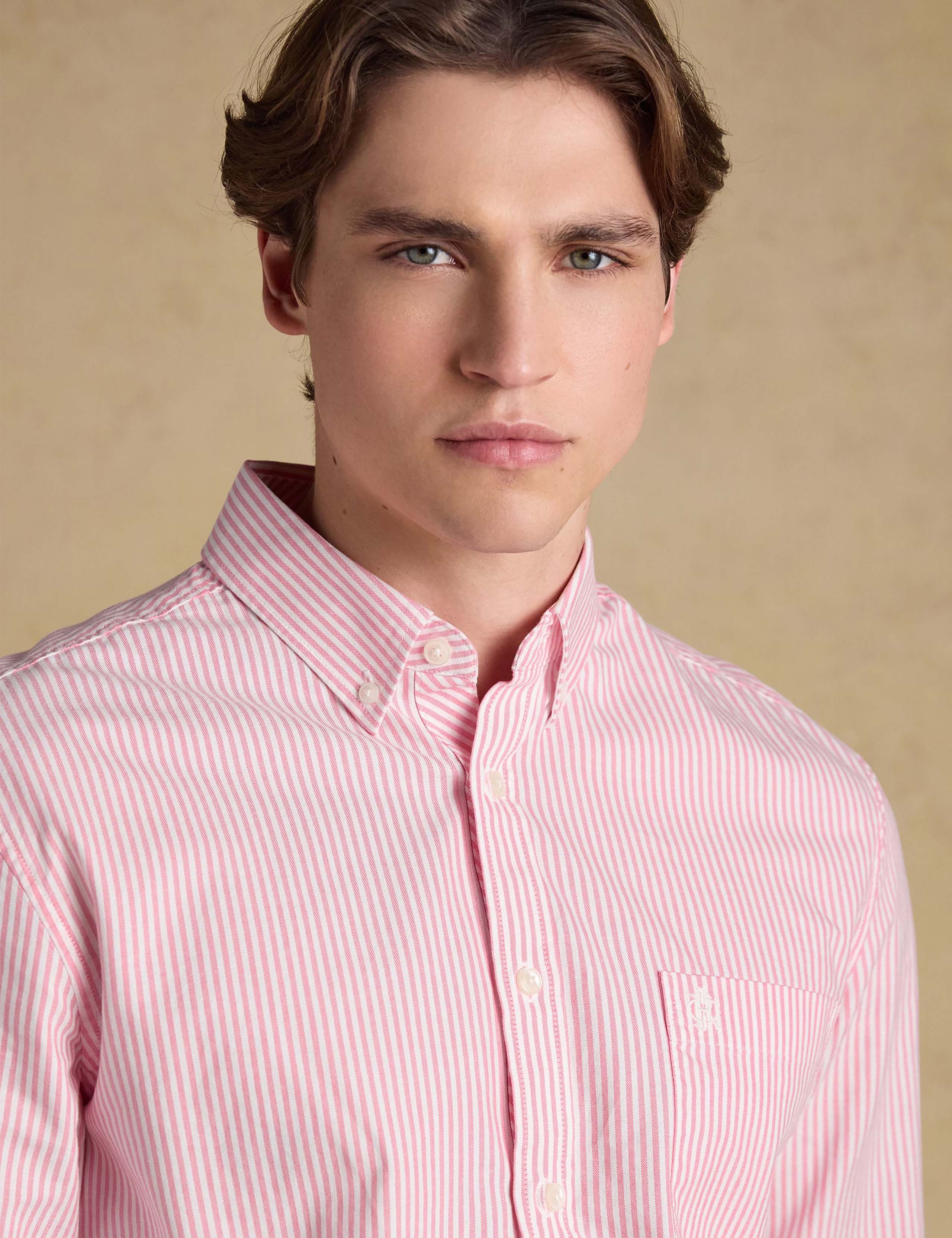 Regular Fit Pure Cotton Striped Oxford Shirt 5 of 9