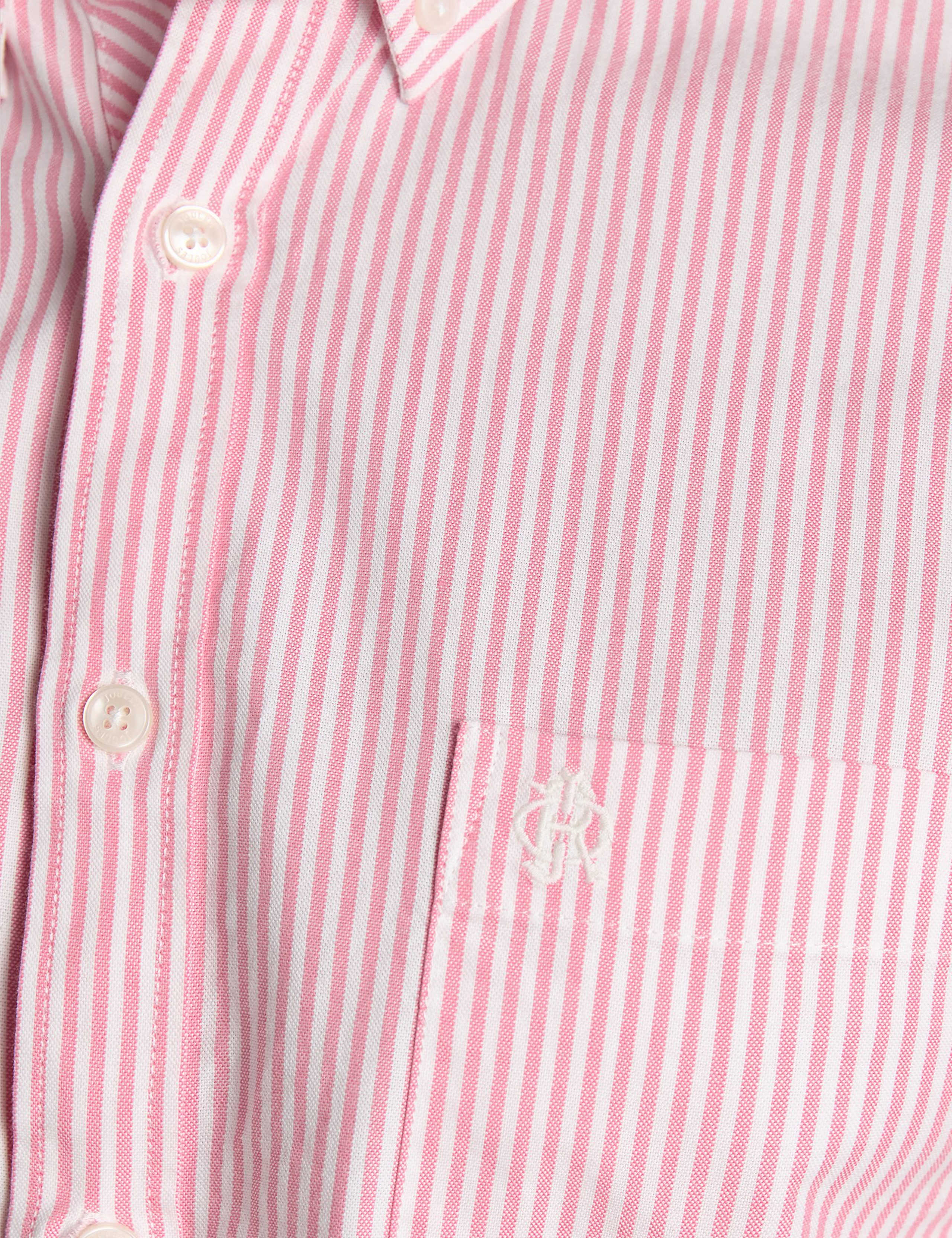 Regular Fit Pure Cotton Striped Oxford Shirt 6 of 9