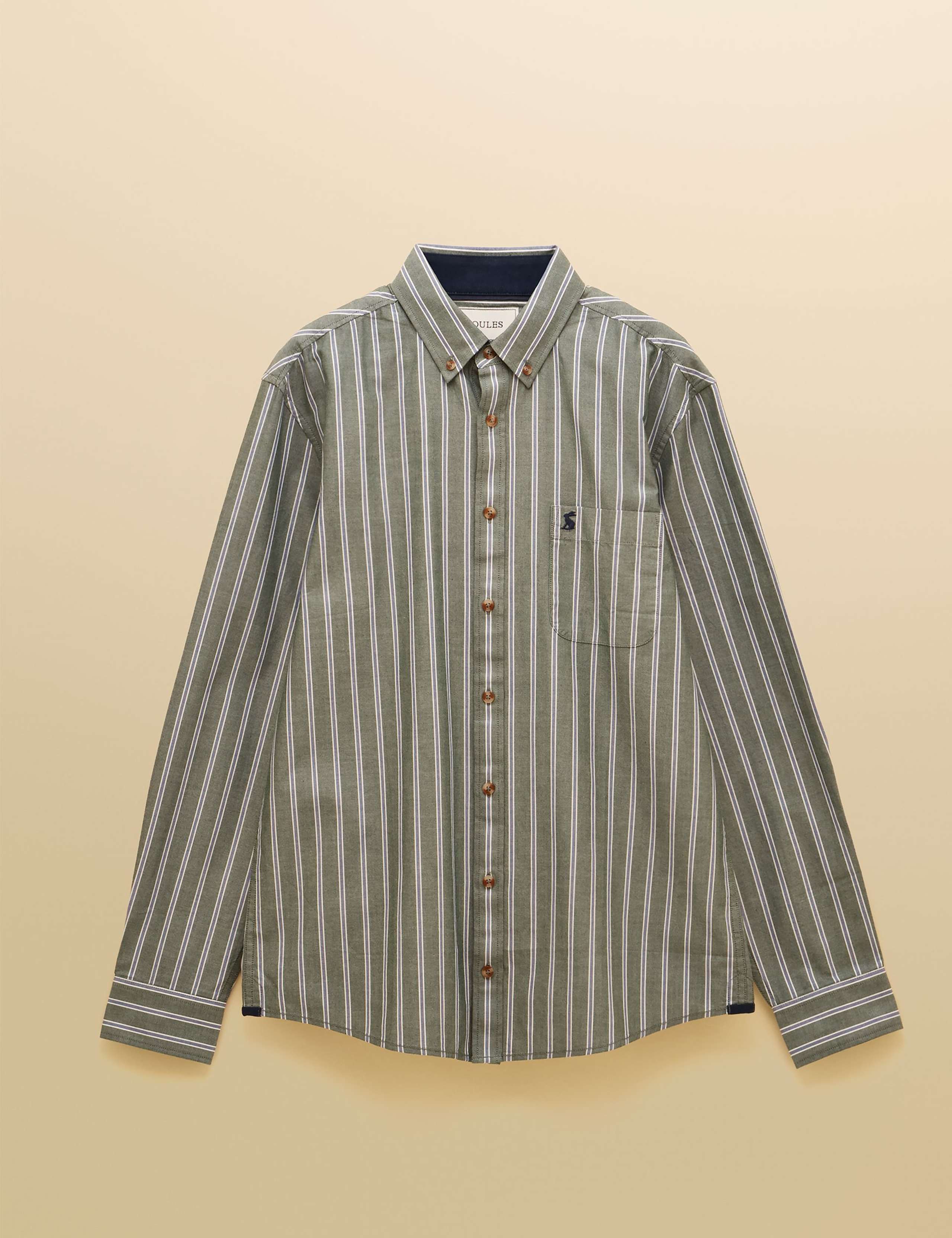 Regular Fit Pure Cotton Striped Oxford Shirt 2 of 10
