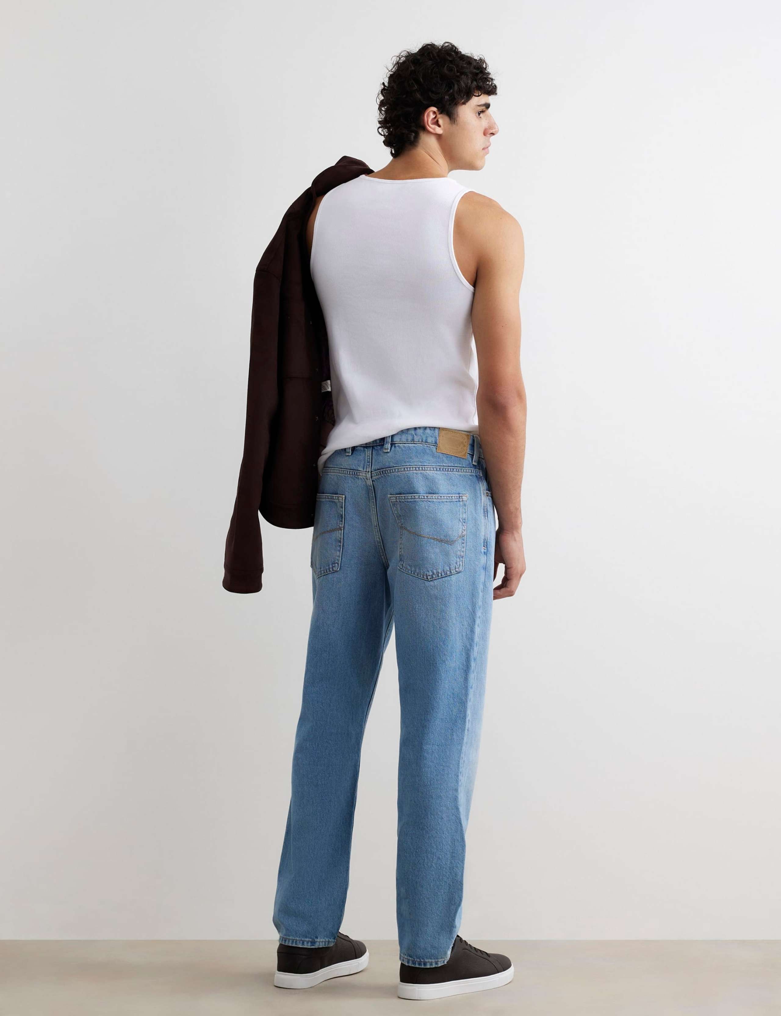 Straight Fit Pure Cotton Jeans 4 of 6