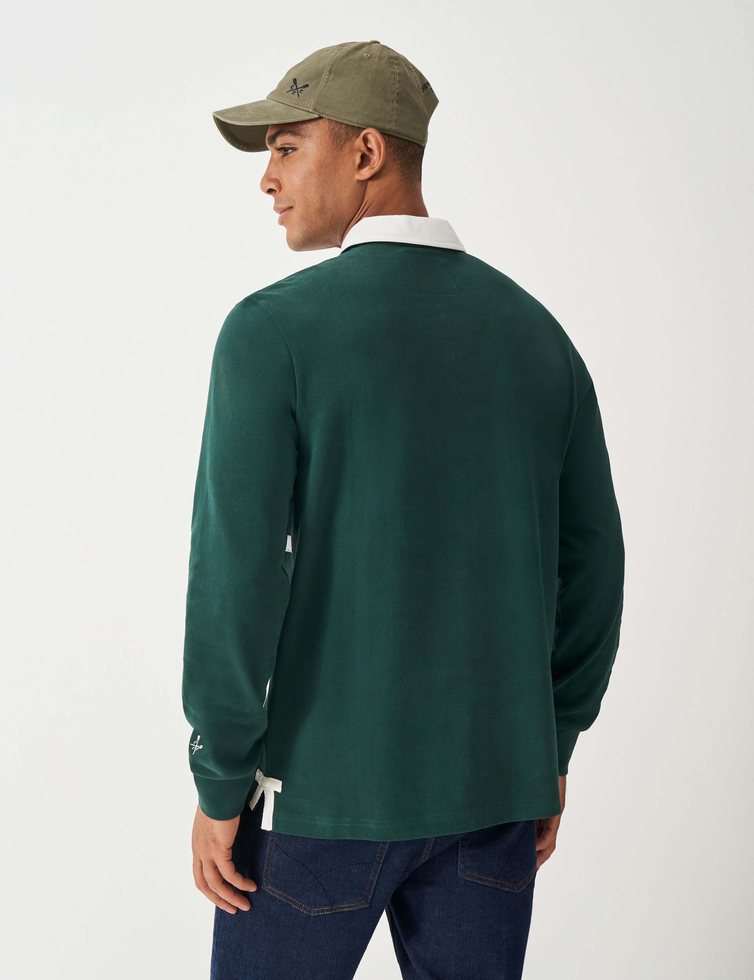 Pure Cotton Embroidered Crest Rugby Shirt 4 of 5