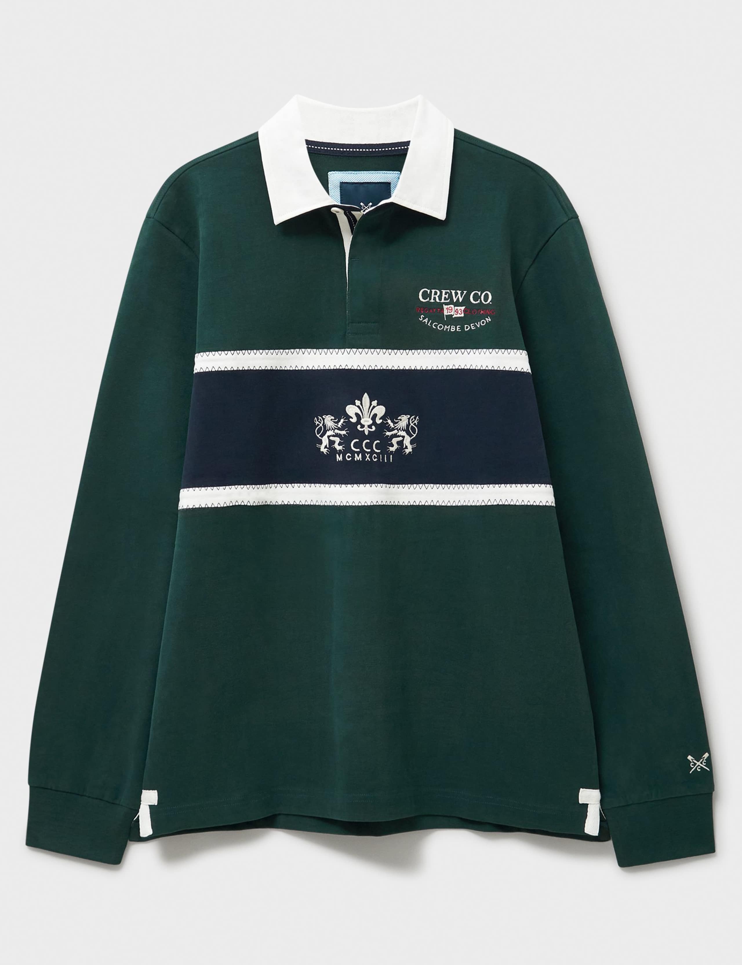 Pure Cotton Embroidered Crest Rugby Shirt 2 of 5