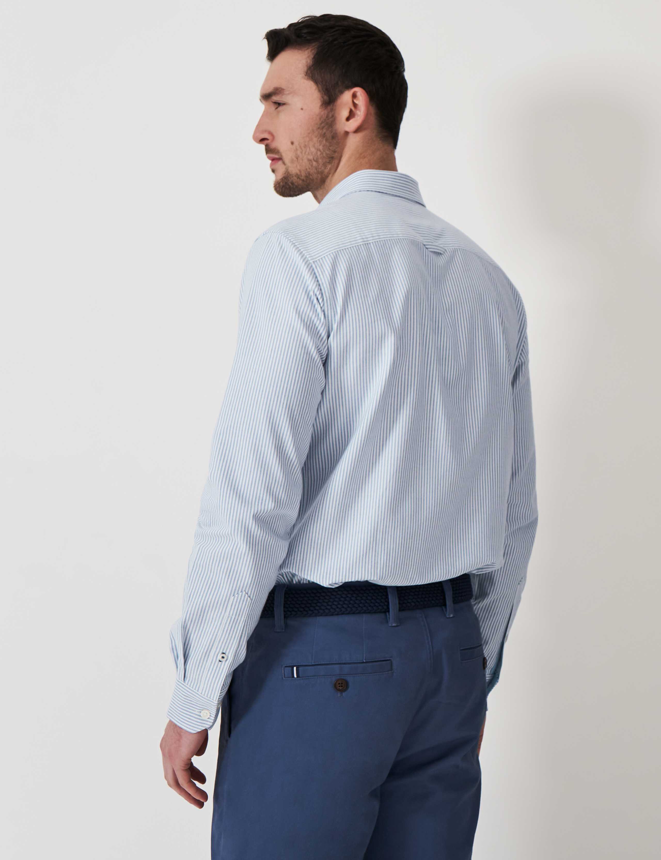 Pure Cotton Striped Oxford Shirt 4 of 5