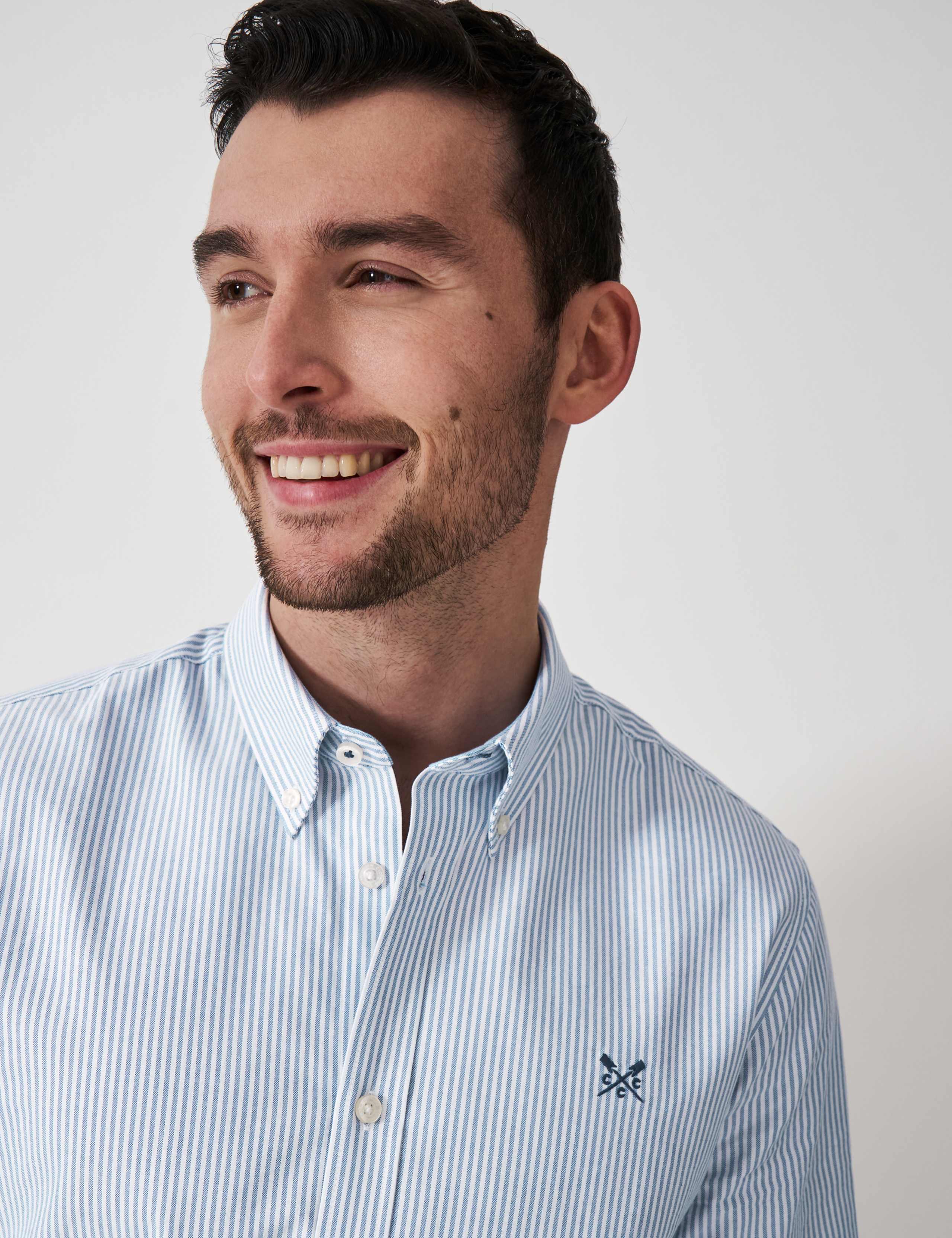Pure Cotton Striped Oxford Shirt 5 of 5