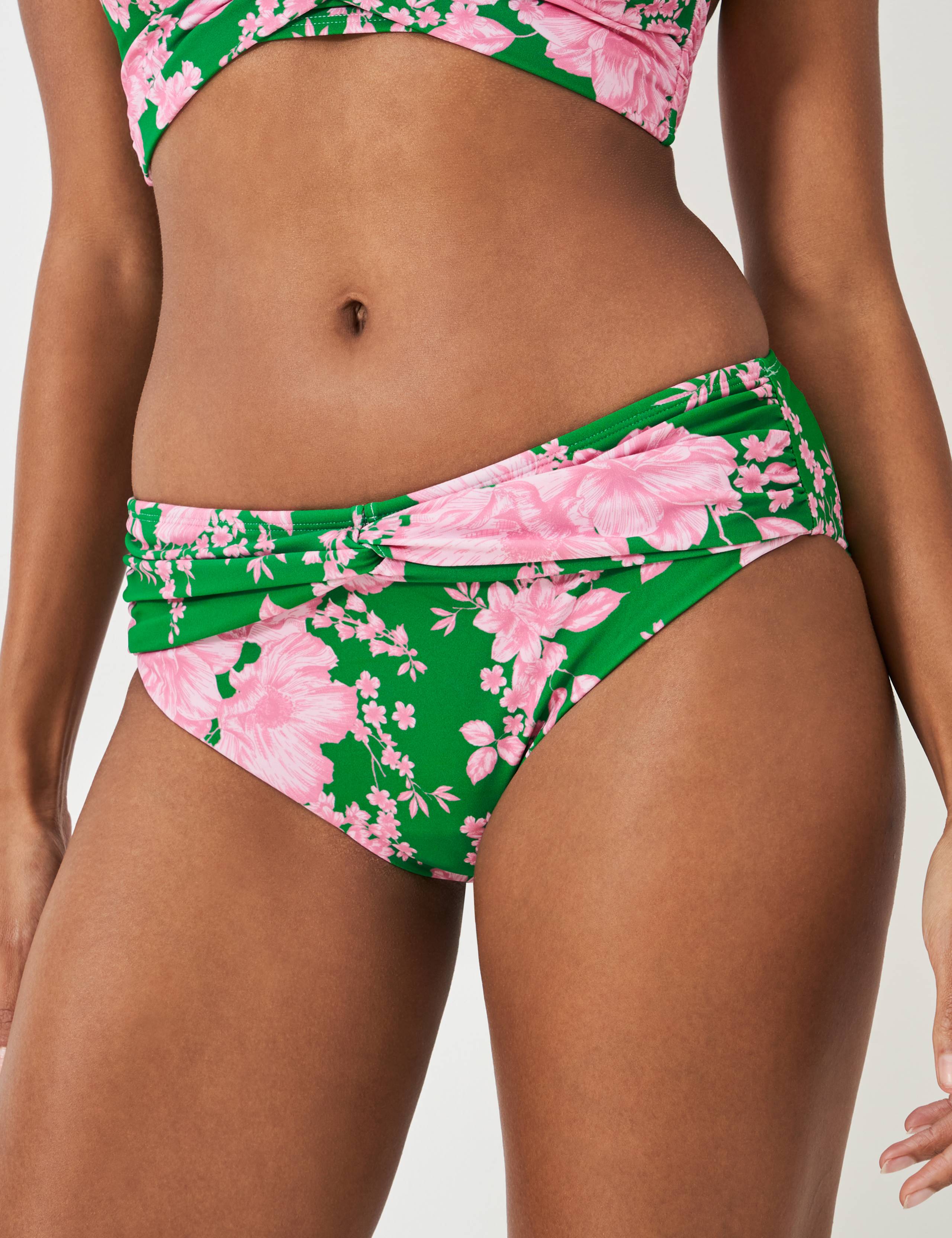 Floral Twist Detail Bikini Bottoms 5 of 5
