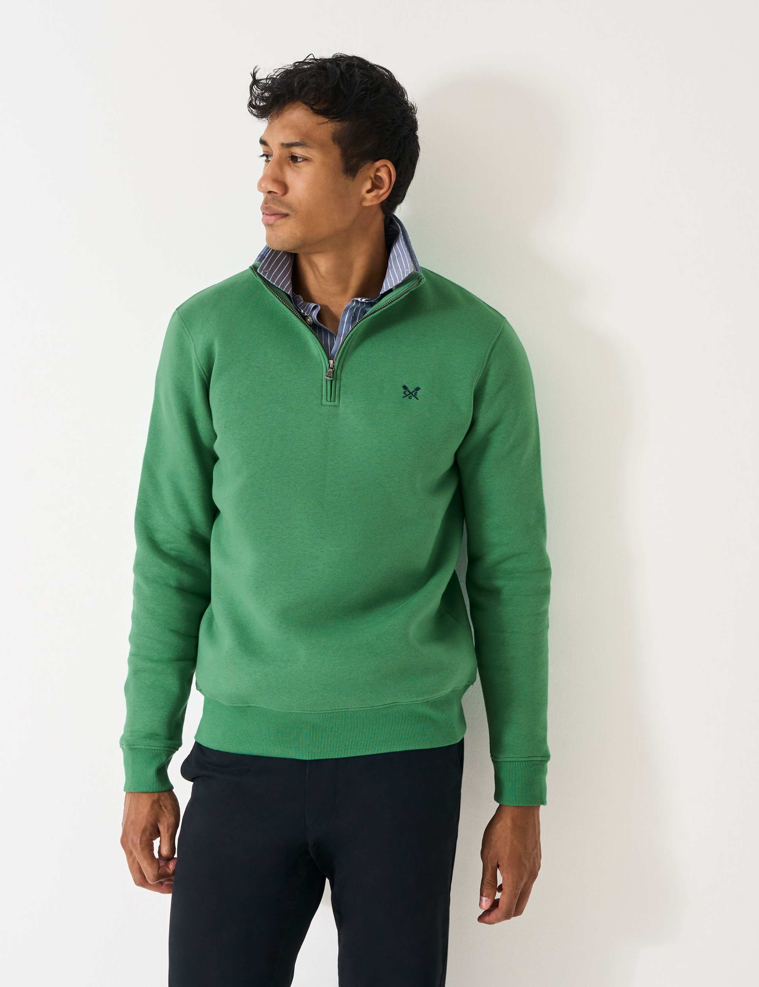 Cotton Rich Half Zip Sweatshirt 3 of 4