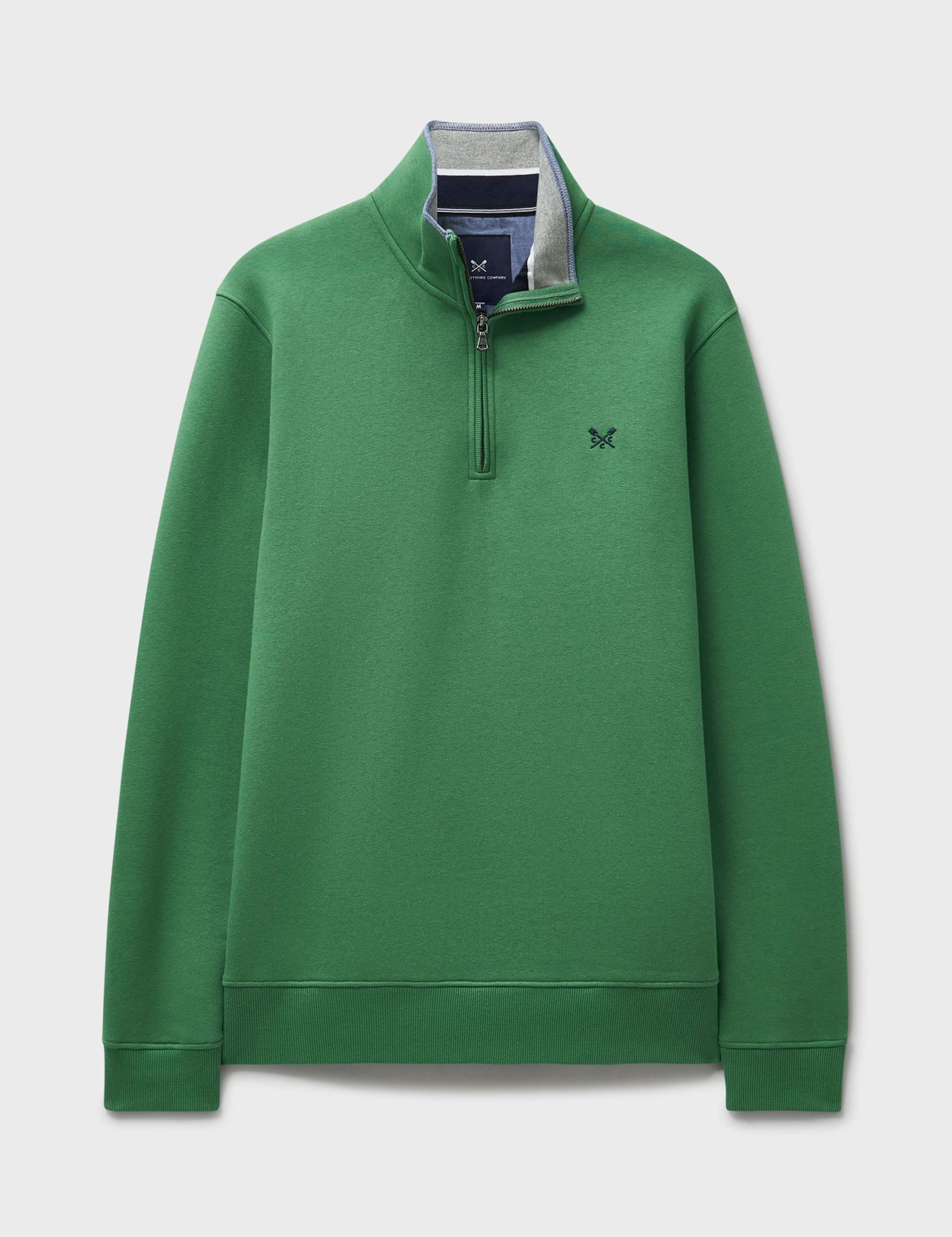 Cotton Rich Half Zip Sweatshirt 1 of 4