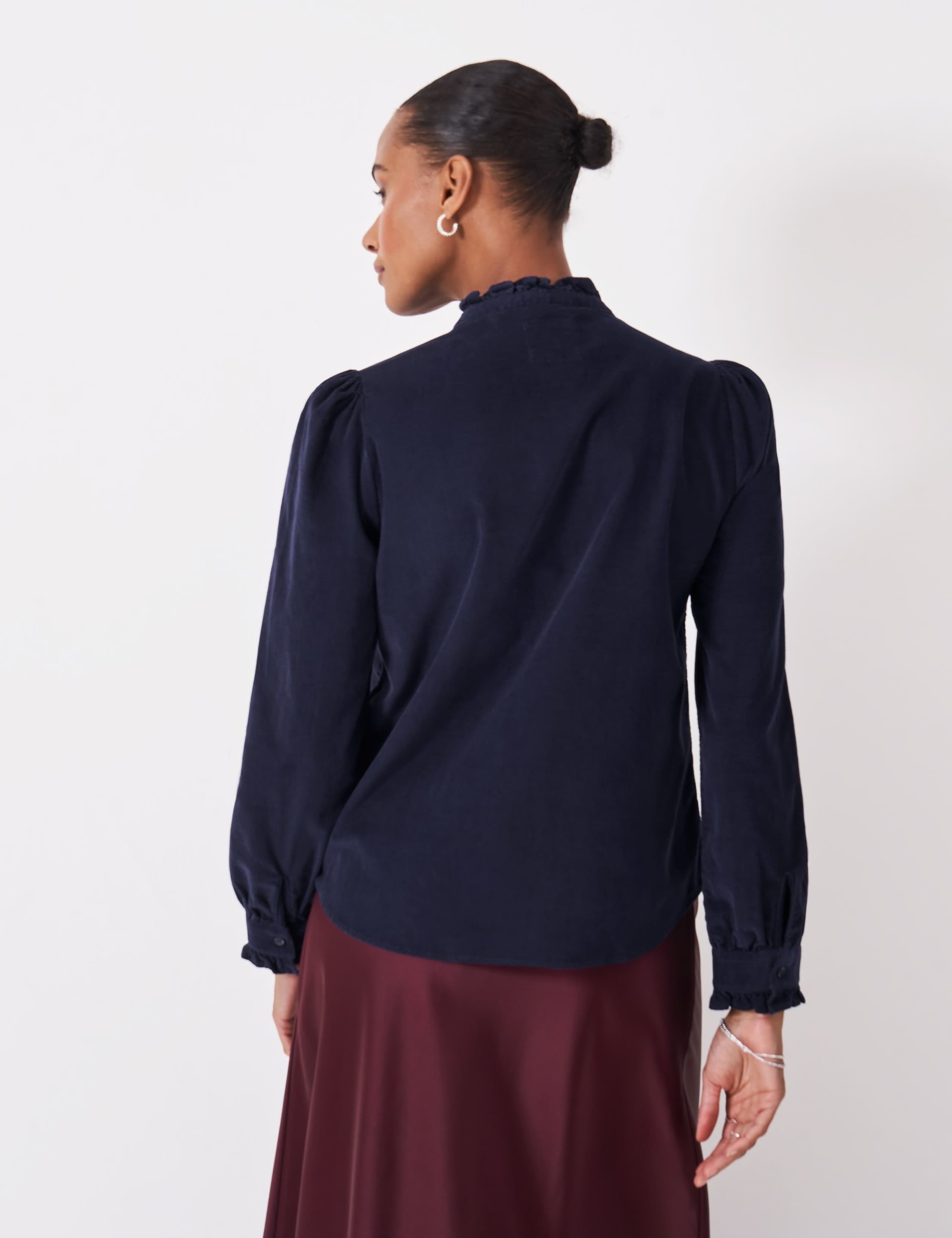 Cord Pie Crust Collared Blouse 5 of 5