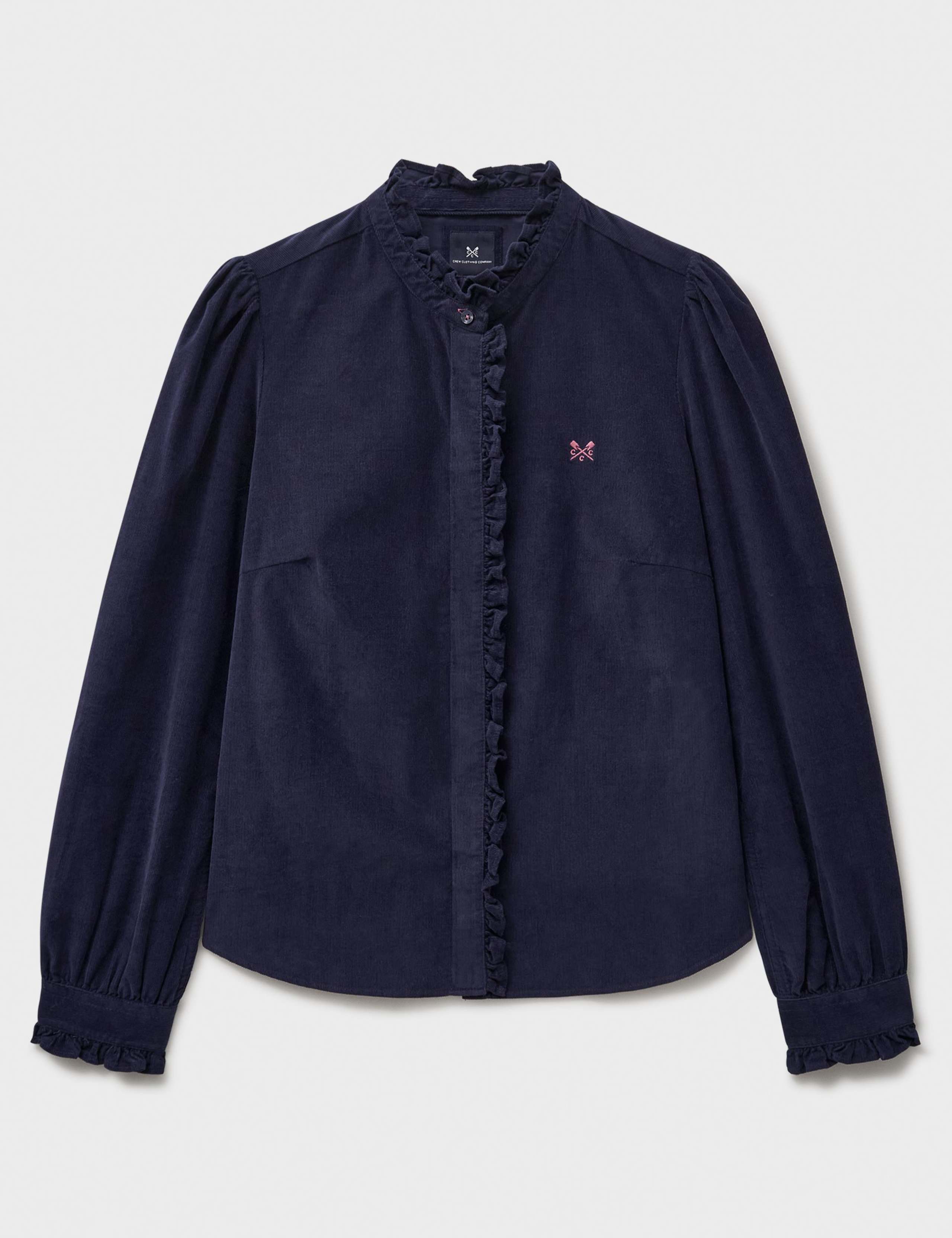 Cord Pie Crust Collared Blouse 2 of 5