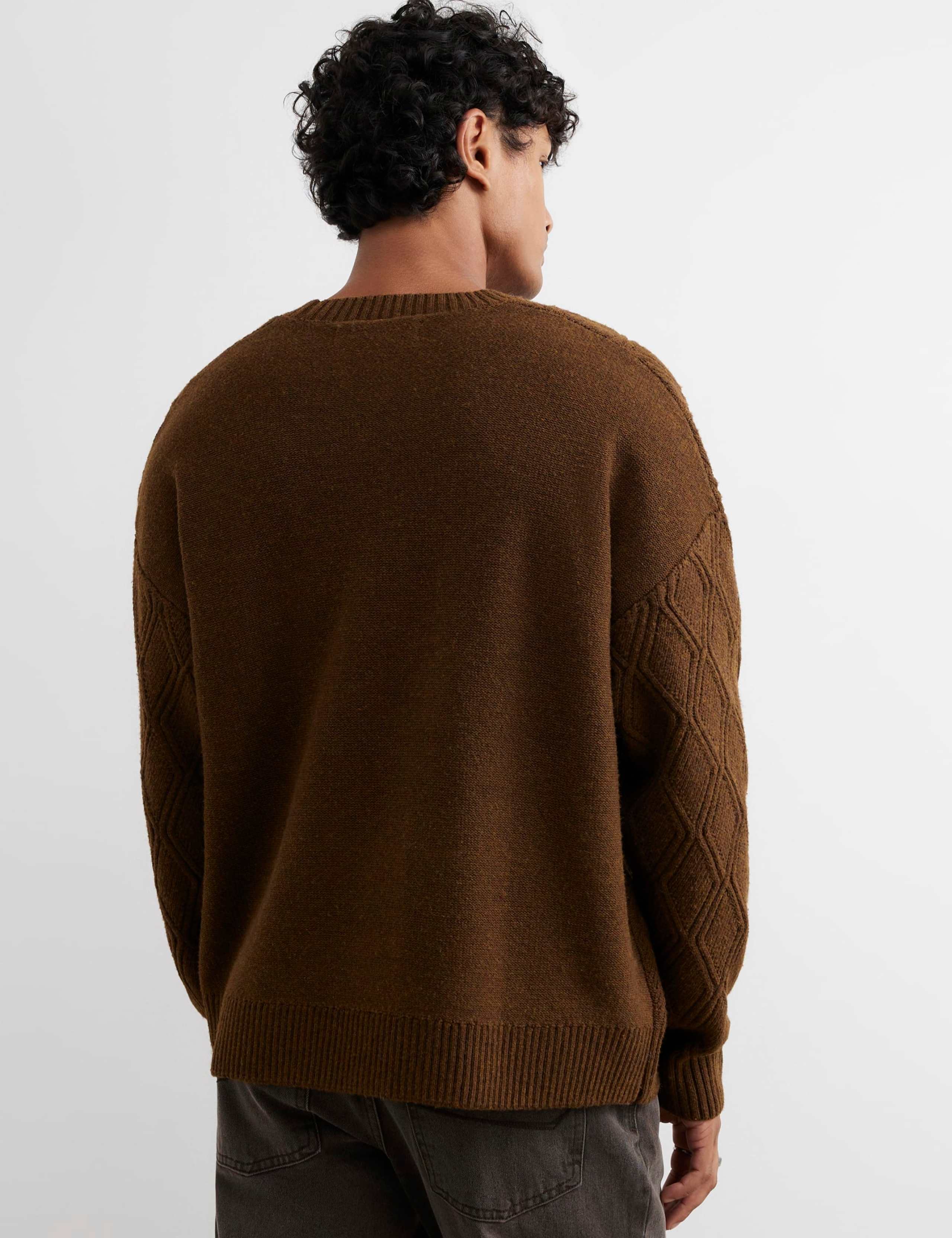 Pure Cotton Cable Crew Neck Jumper 3 of 6