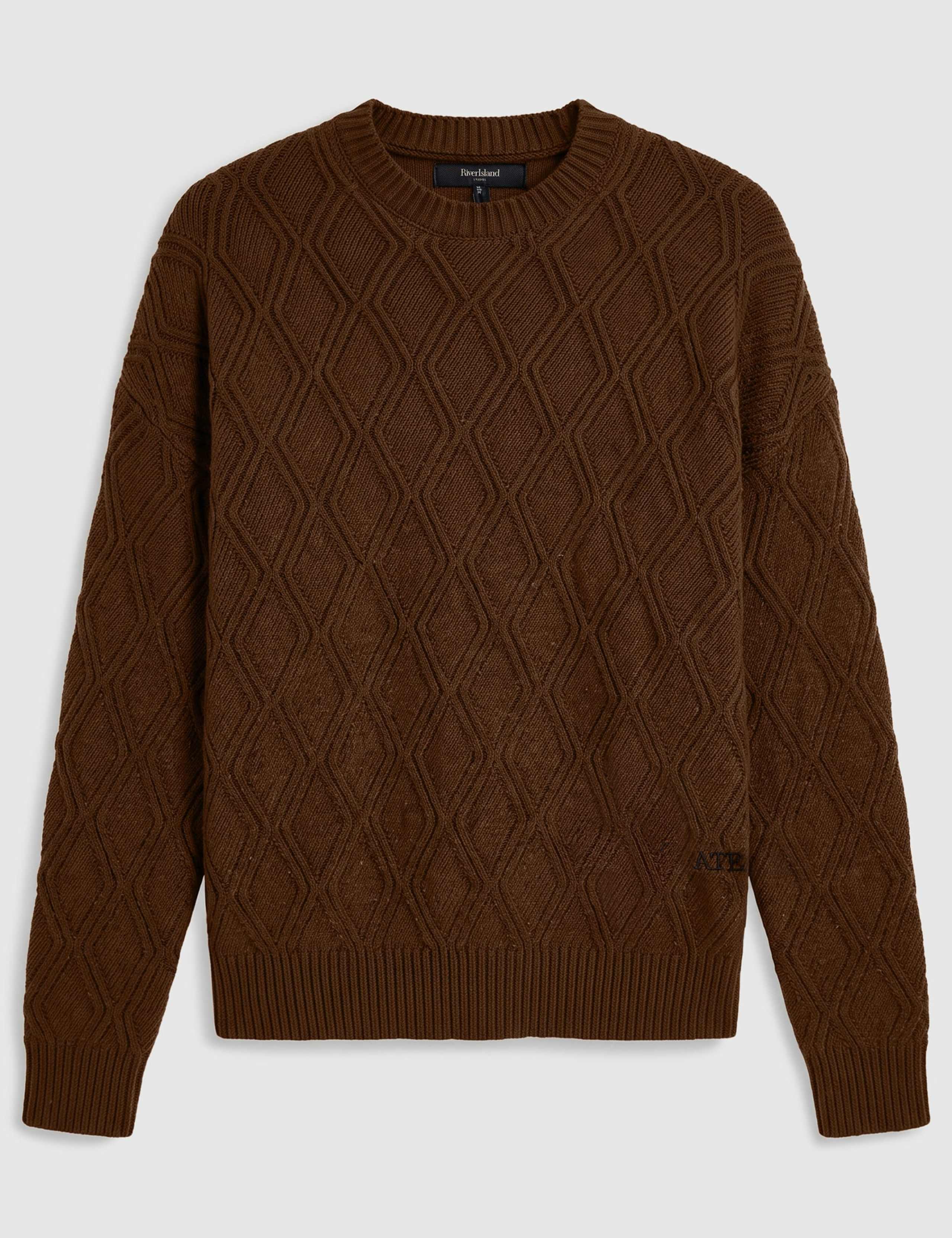 Pure Cotton Cable Crew Neck Jumper 6 of 6
