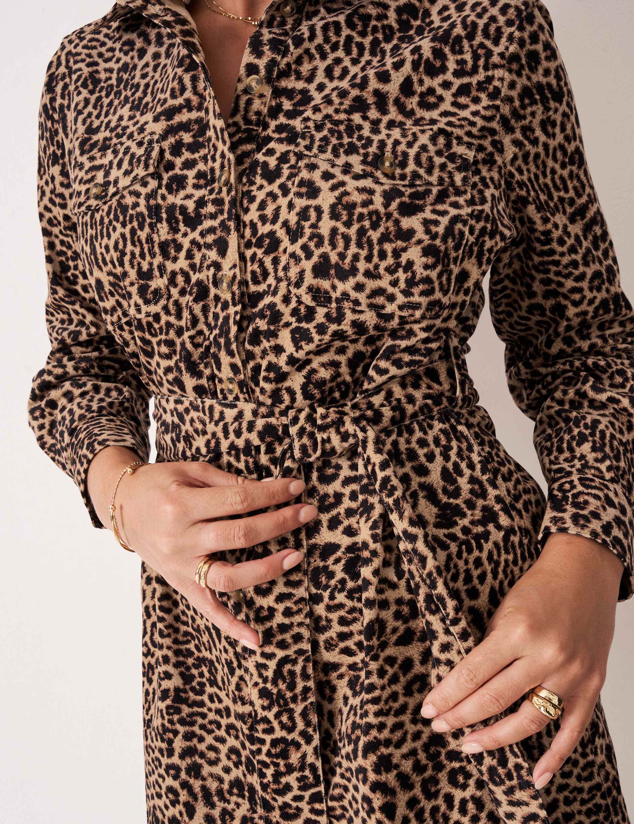Cotton Rich Animal Print Mini Shift Dress 5 of 5