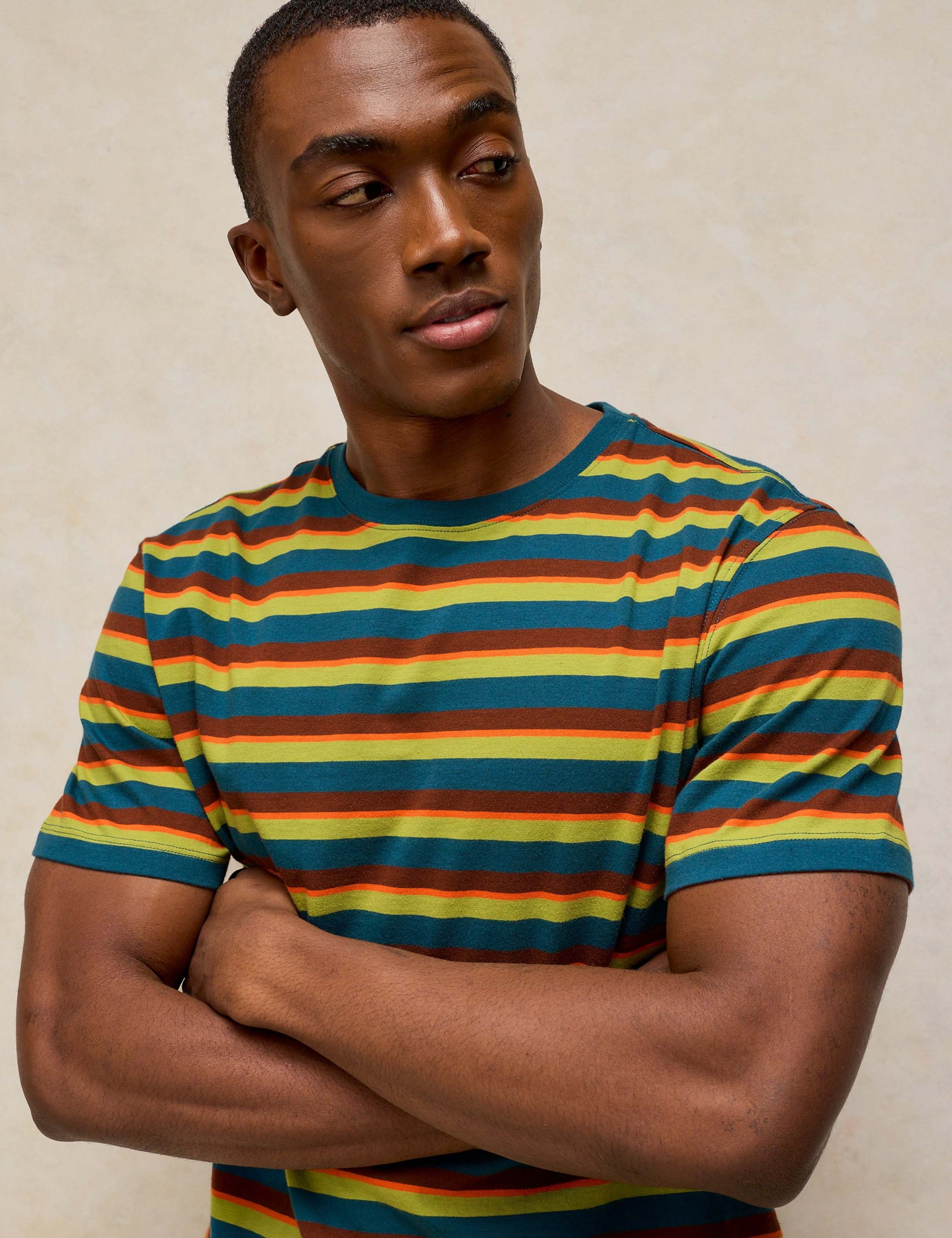 Printed Crew Neck Cotton T-Shirt 5 of 6
