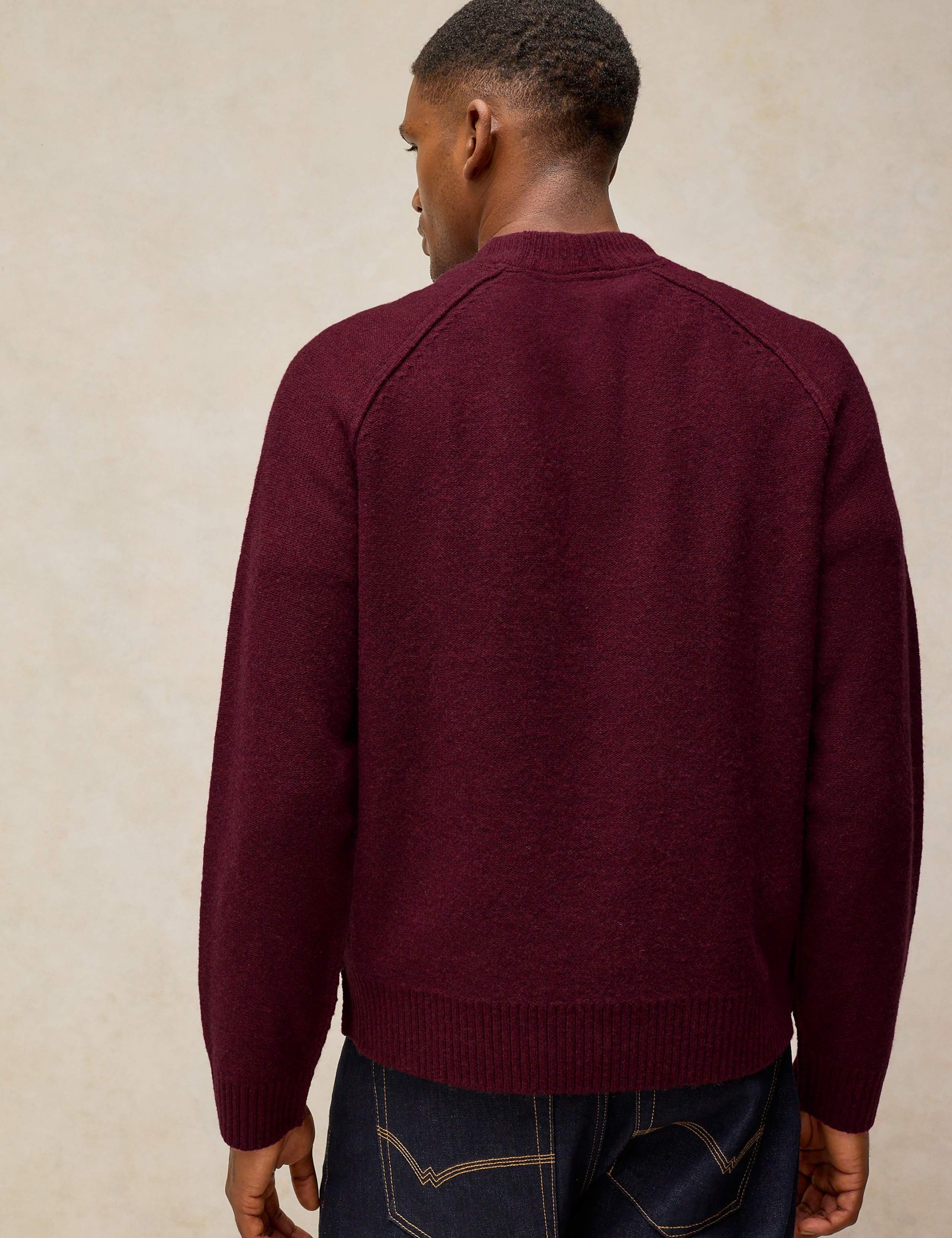 Regular Fit Wool Rich Mock Neck Jumper 4 of 6