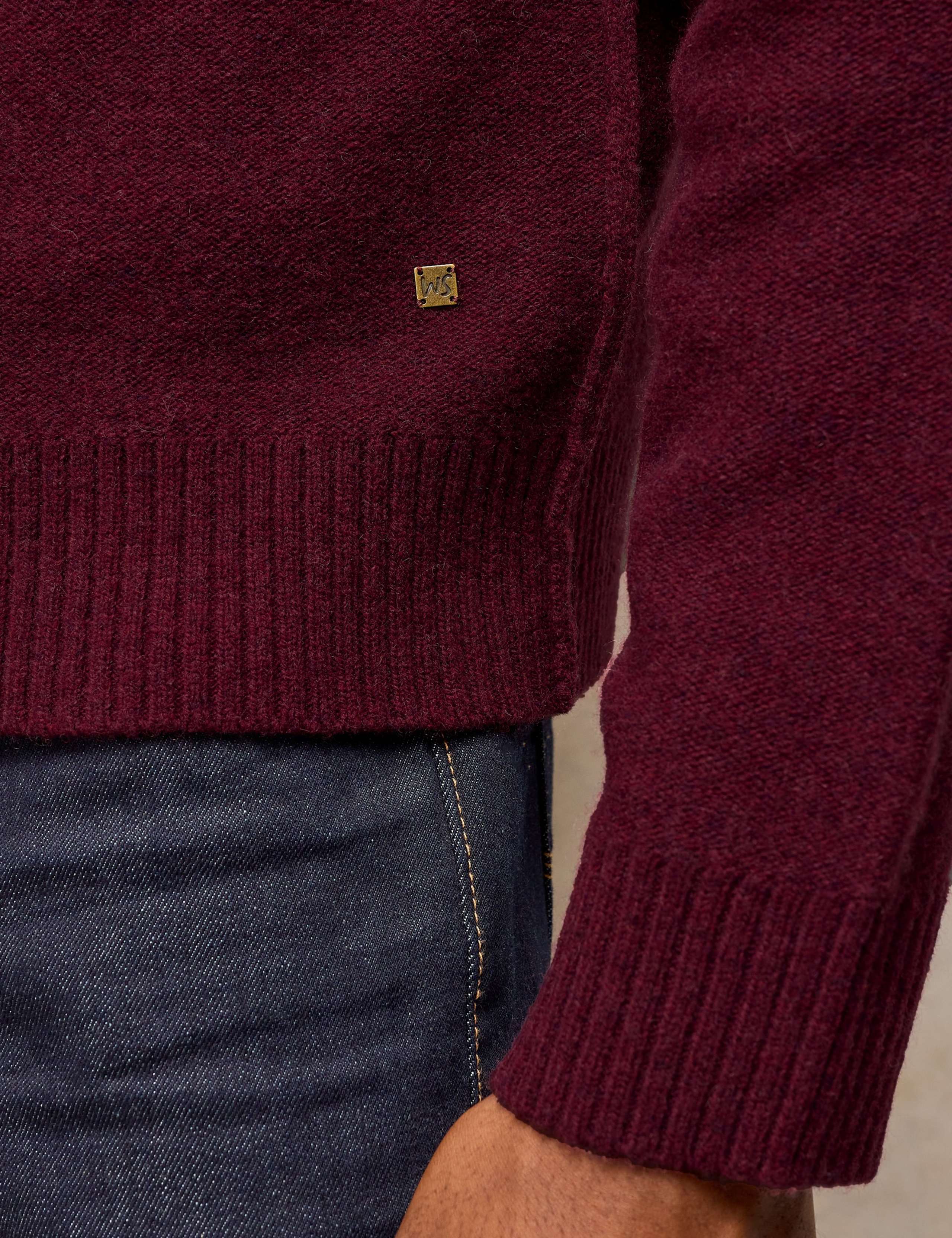 Regular Fit Wool Rich Mock Neck Jumper 5 of 6