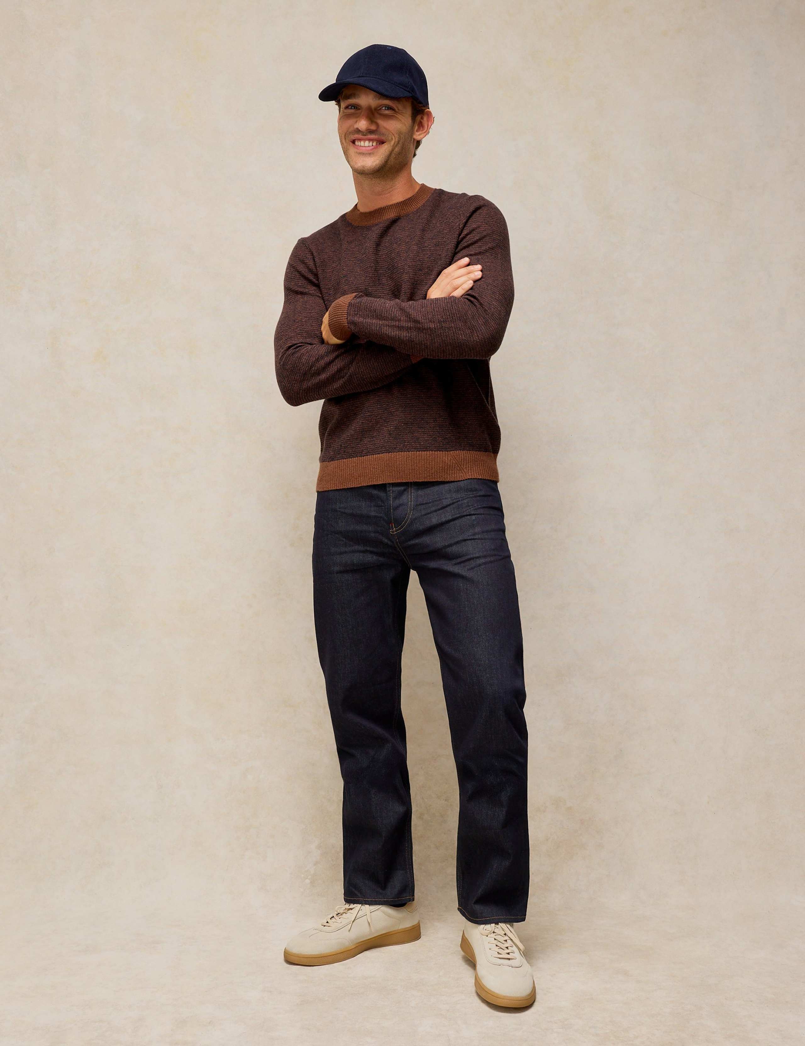 Cotton Rich Jacquard Crew Neck Jumper 3 of 6