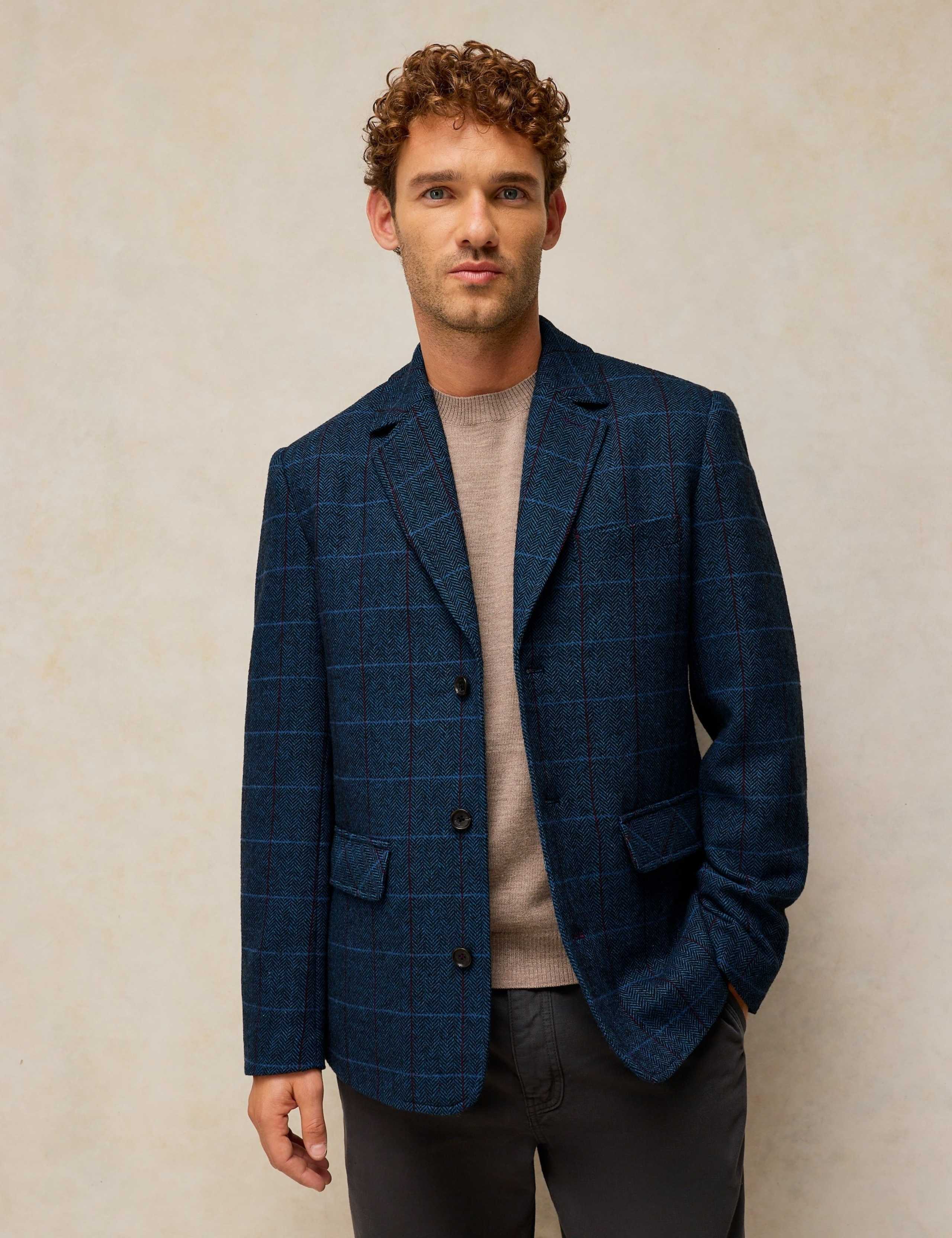 Checked Overcoat with Wool 3 of 6