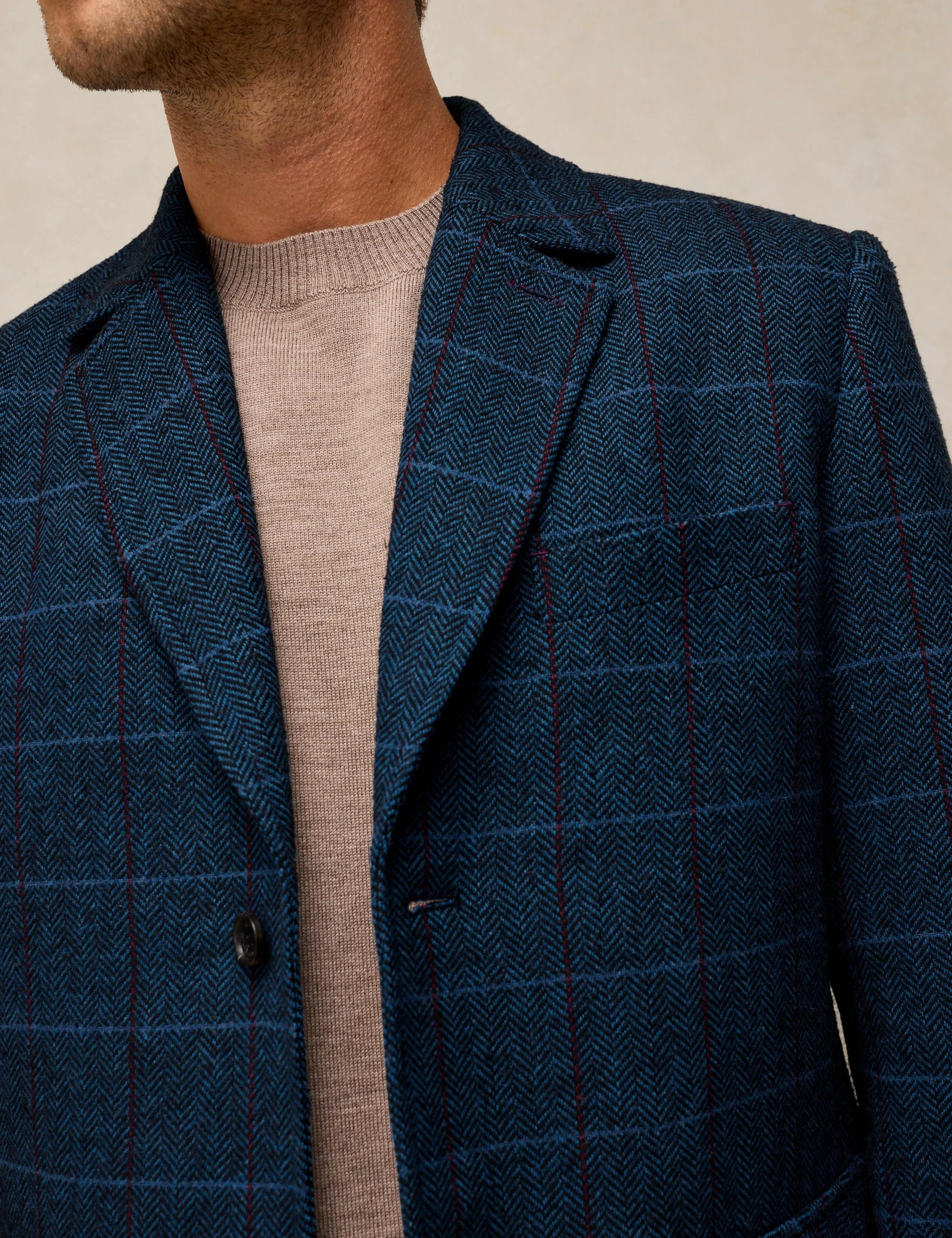 Checked Overcoat with Wool 5 of 6