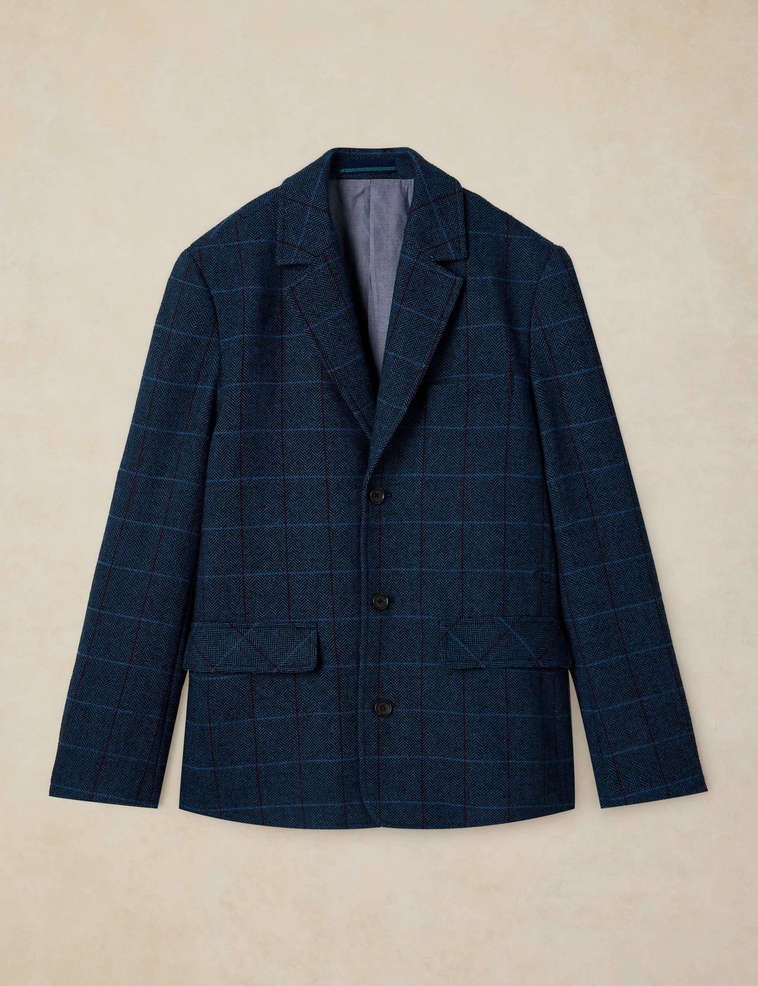 Checked Overcoat with Wool 2 of 6