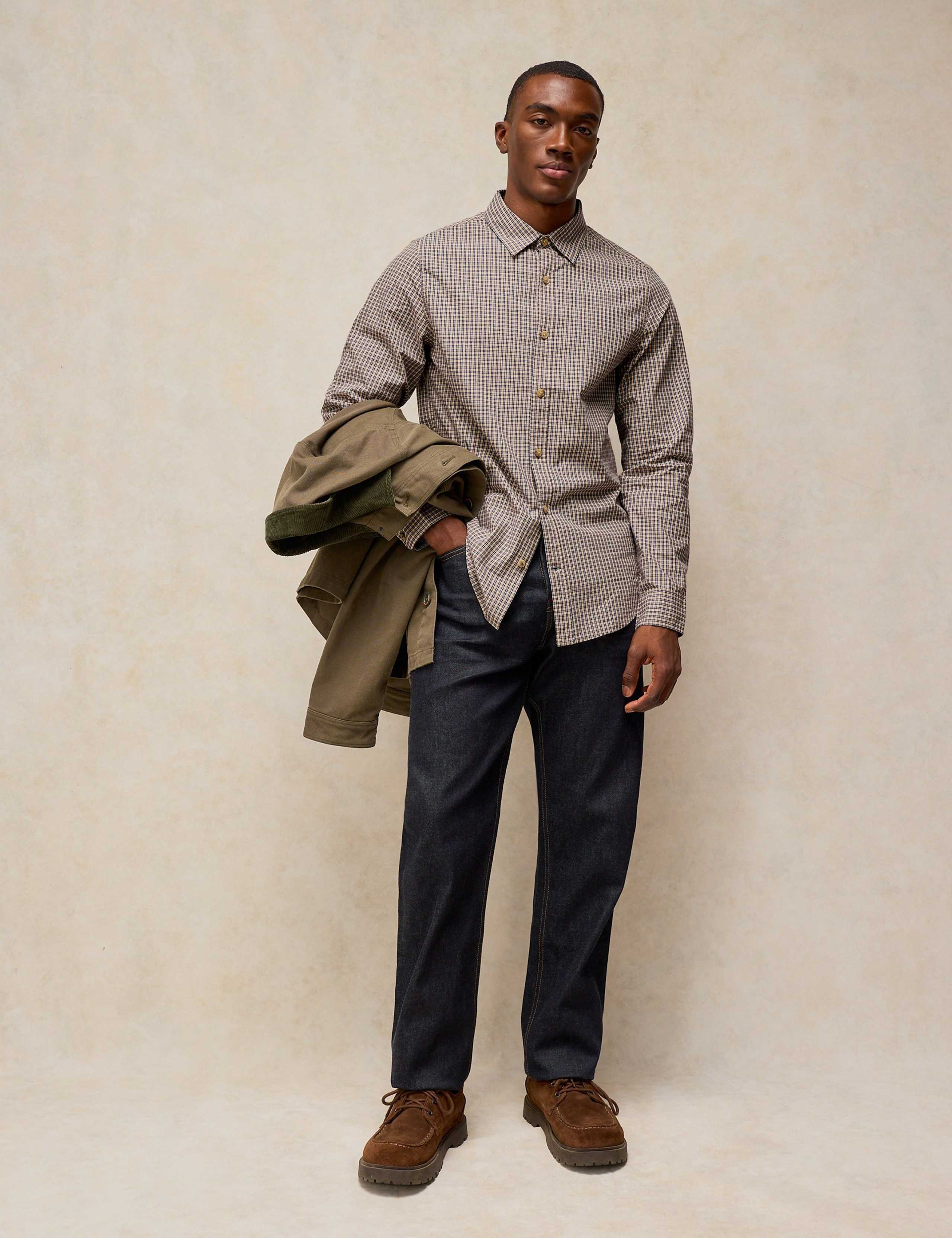 Checked Slim Fit Oxford Shirt 3 of 6