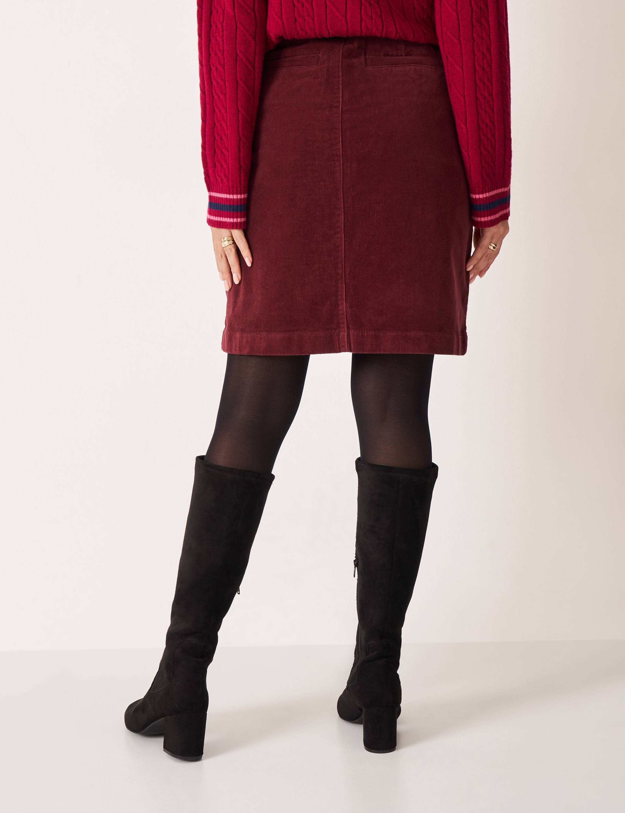 Cord Mini A-Line Skirt 4 of 5