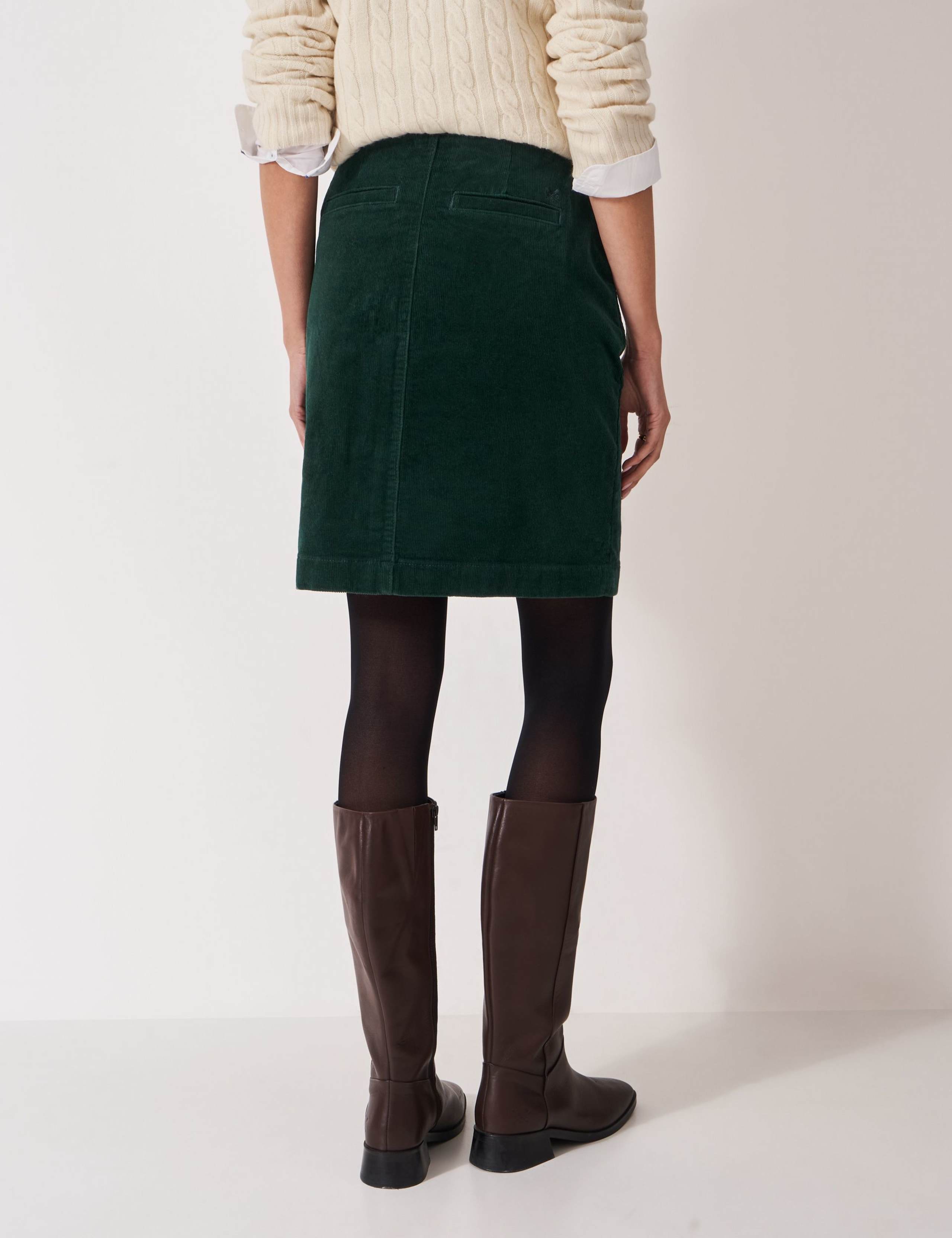 Cord Mini A-Line Skirt 3 of 5