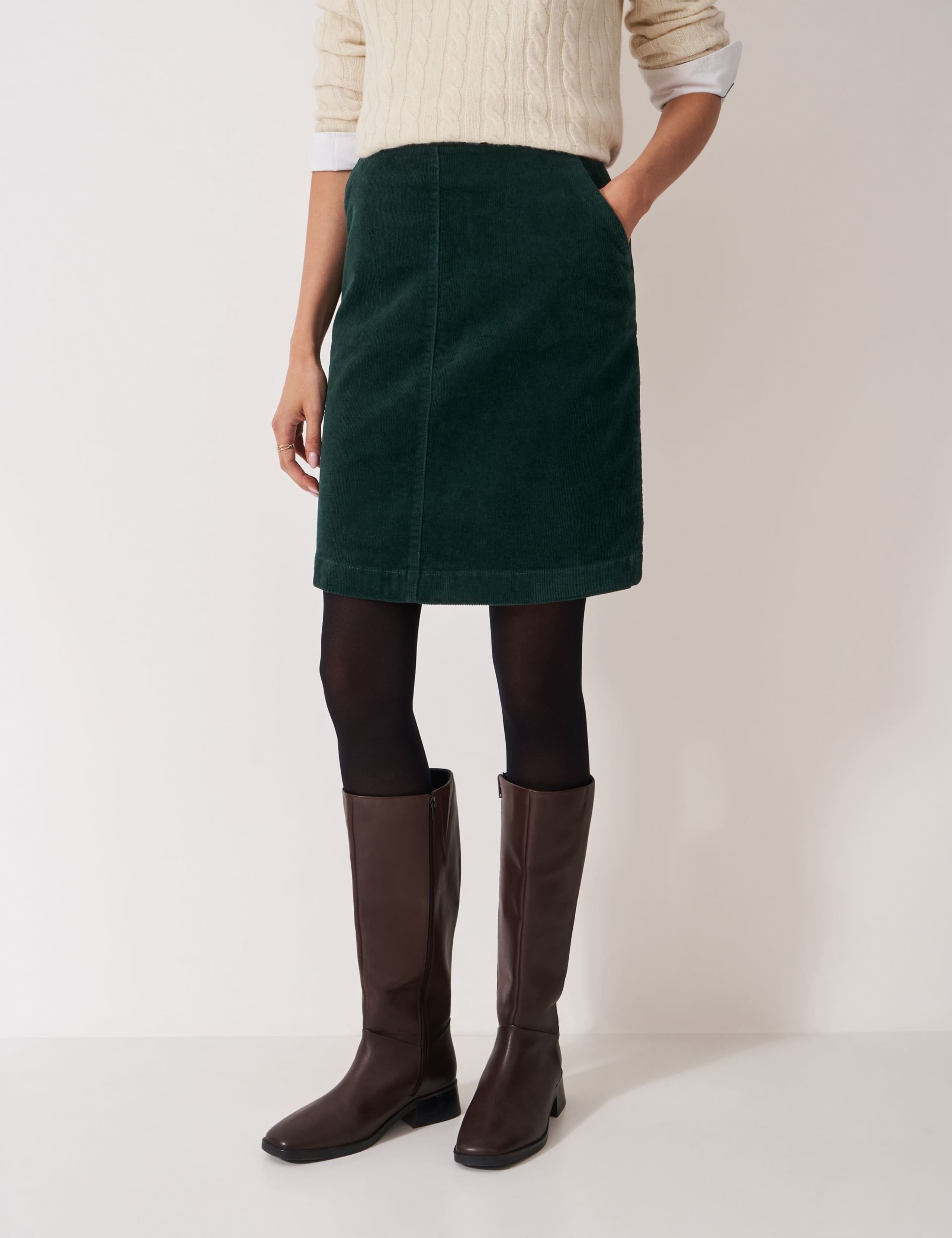 Cord Mini A-Line Skirt 4 of 5