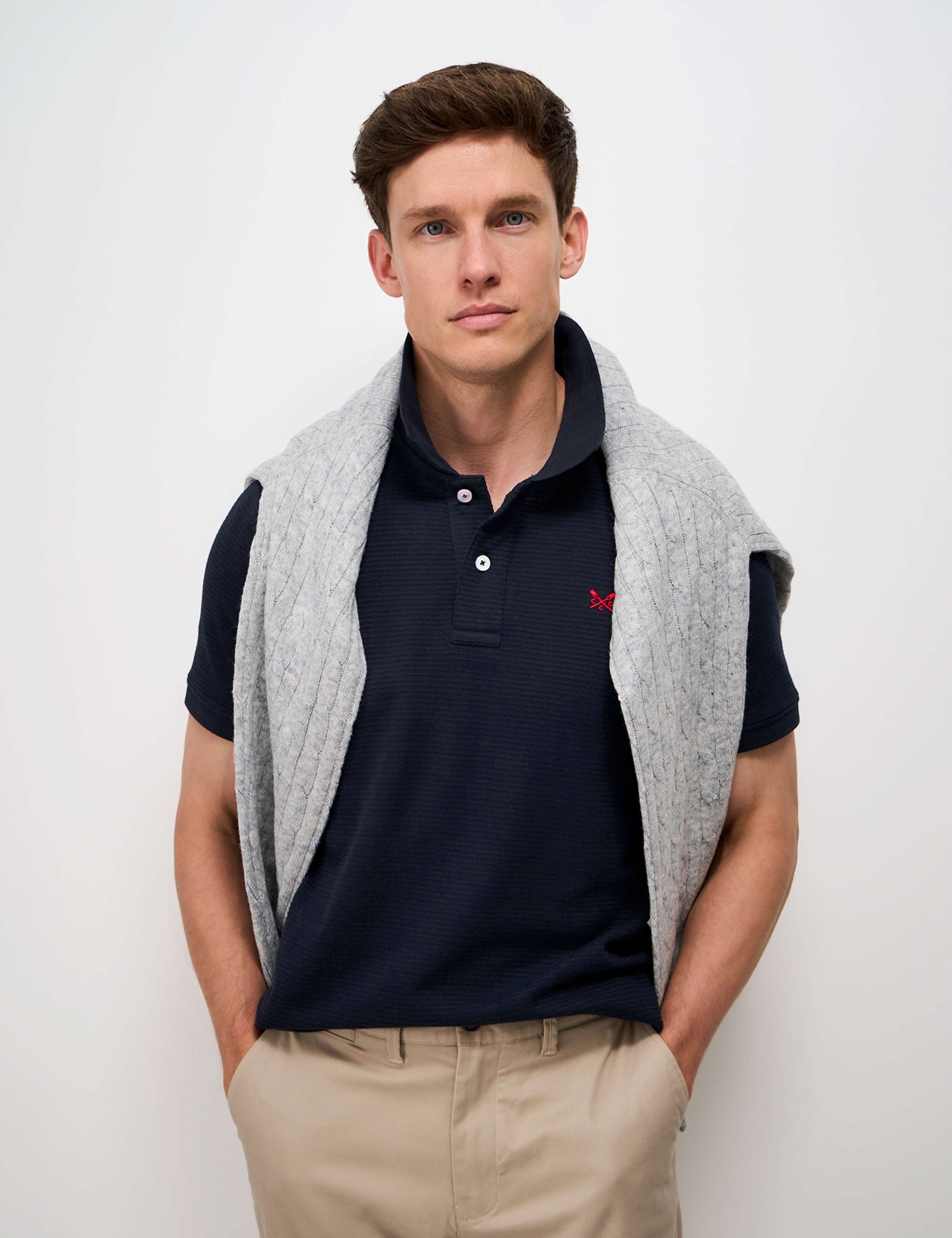 Jacquard Knit Stitch Polo Shirt 3 of 6