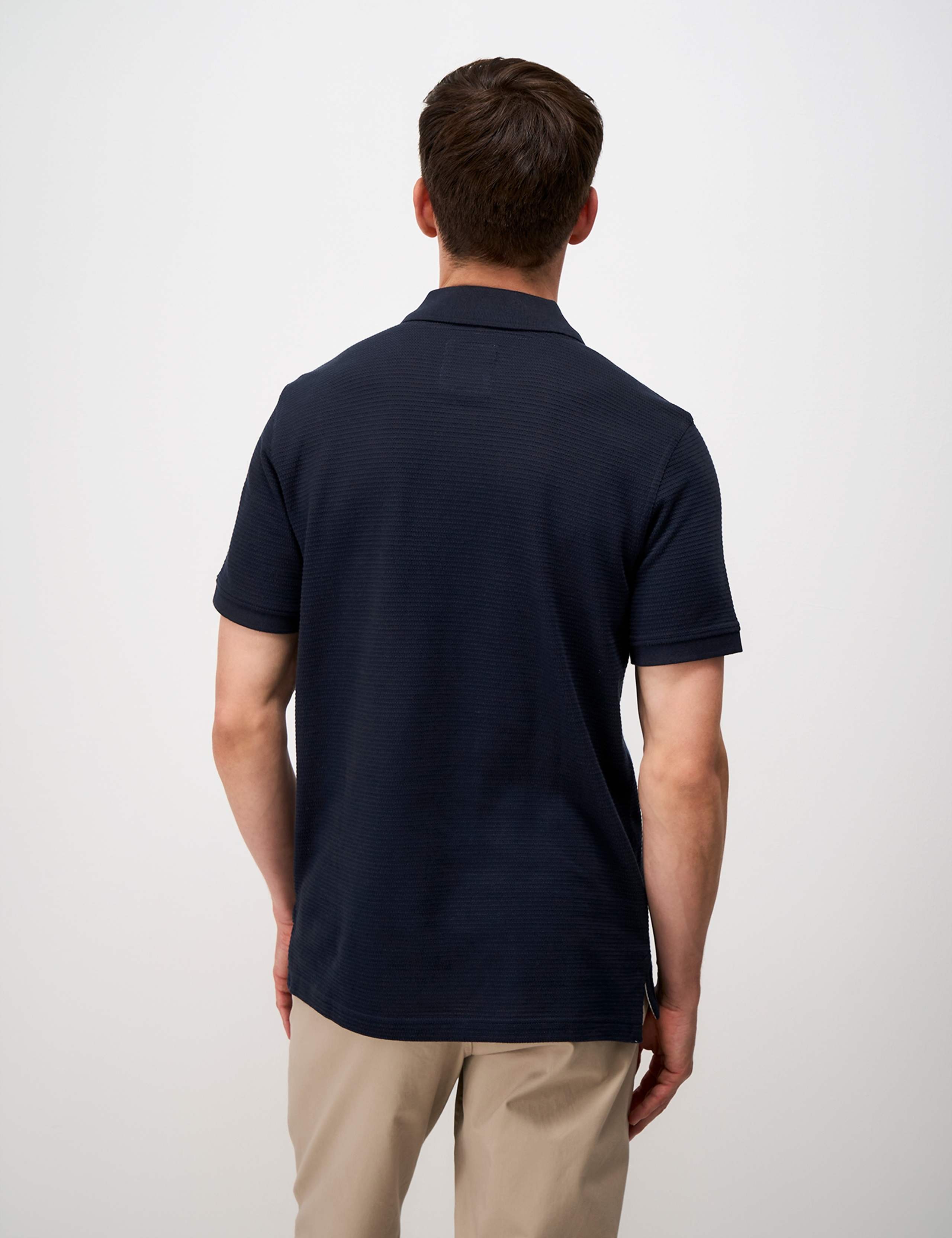 Jacquard Knit Stitch Polo Shirt 4 of 6