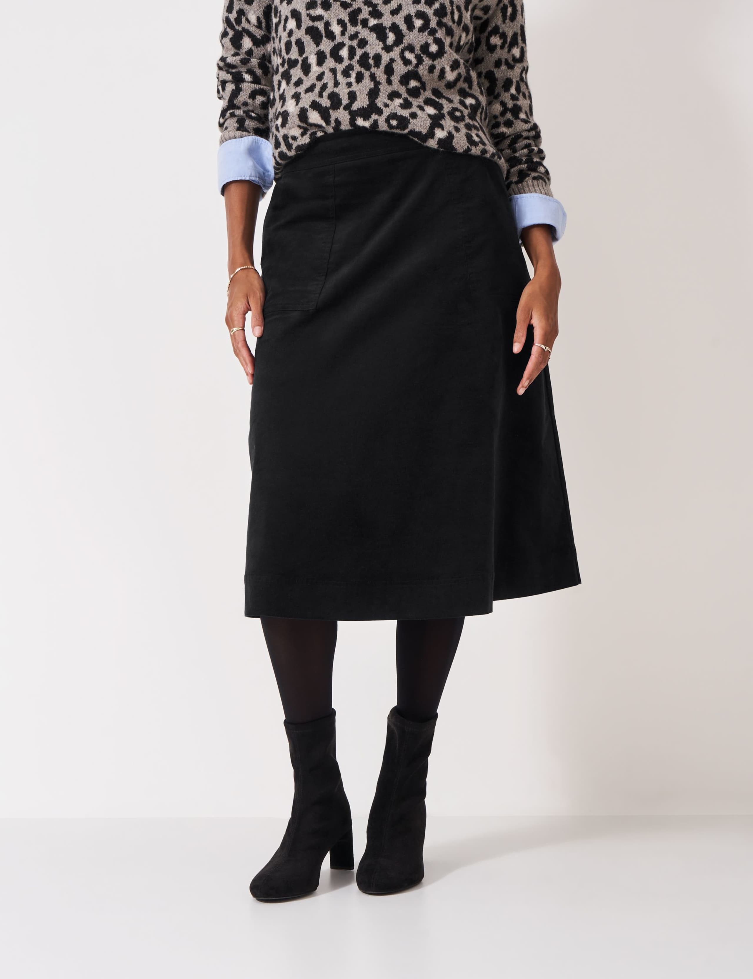 Cord Midi A-Line Skirt 5 of 5