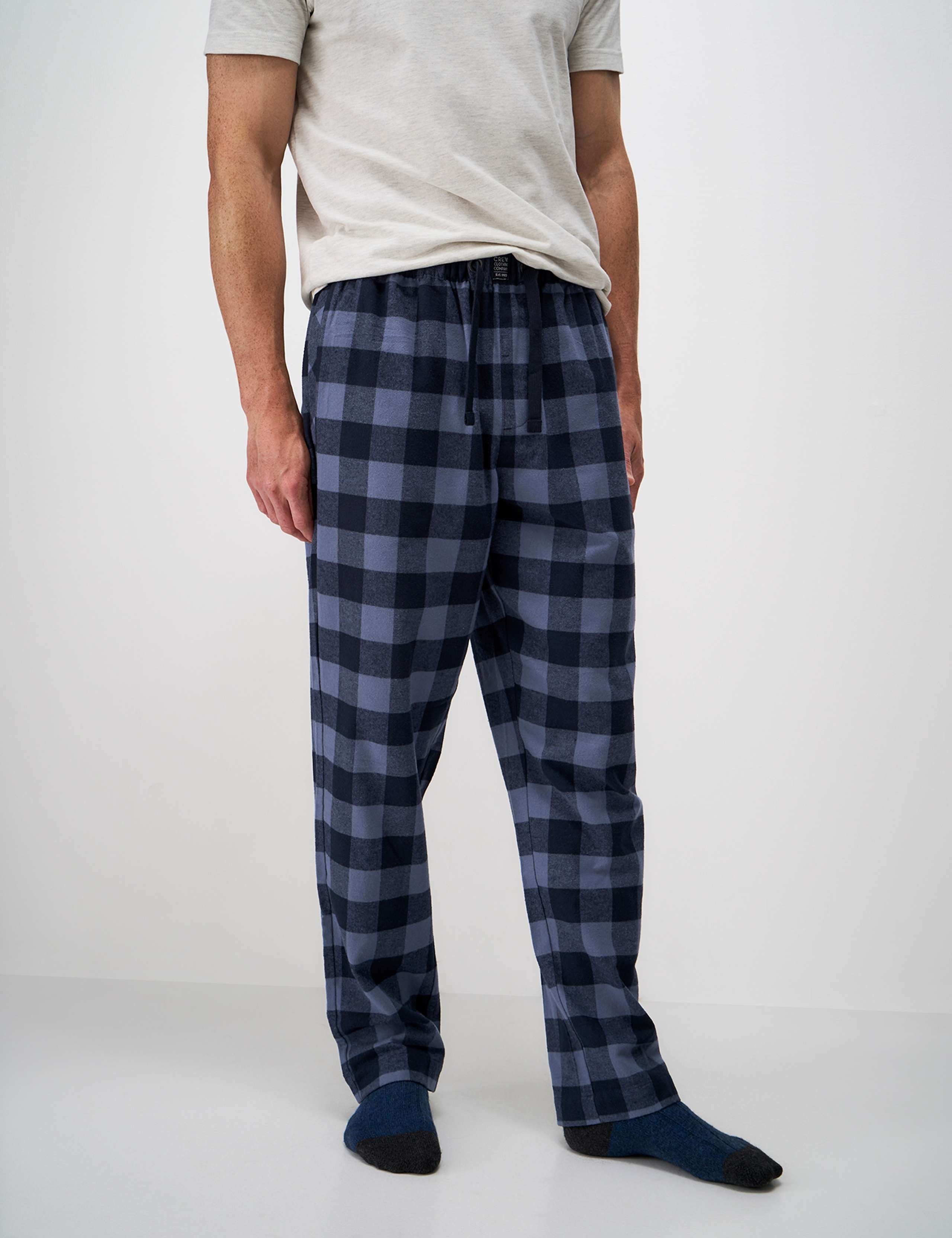 Pure Cotton Checked Loungewear Bottoms 3 of 5