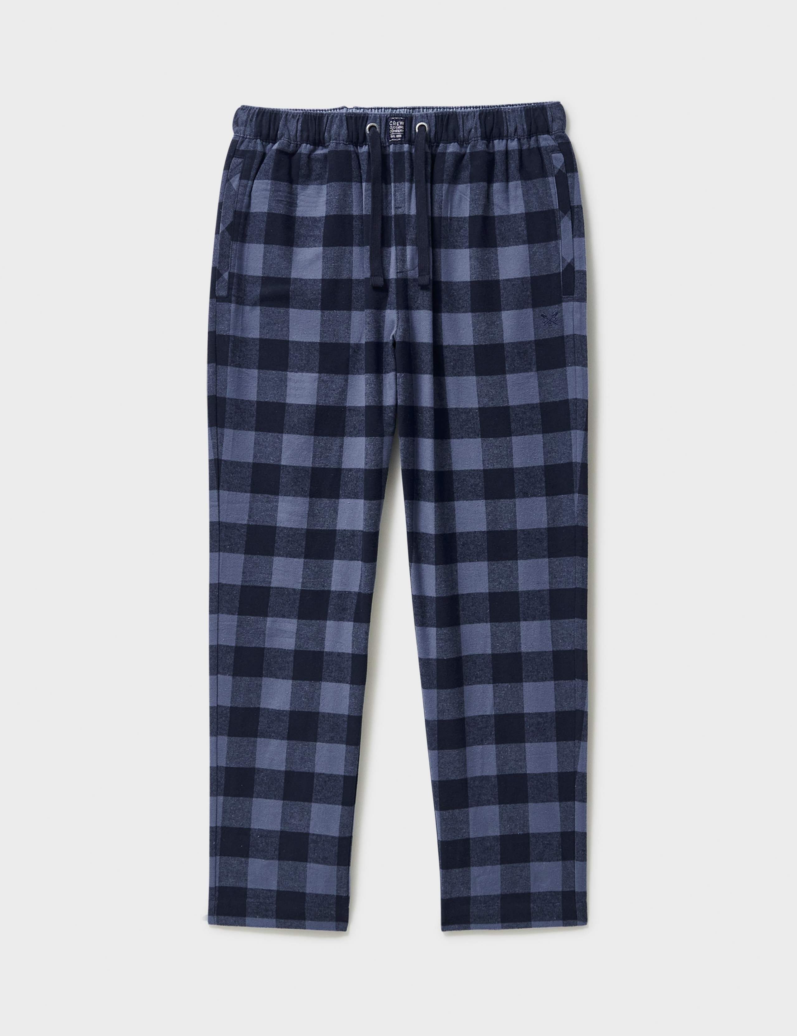 Pure Cotton Checked Loungewear Bottoms 2 of 5