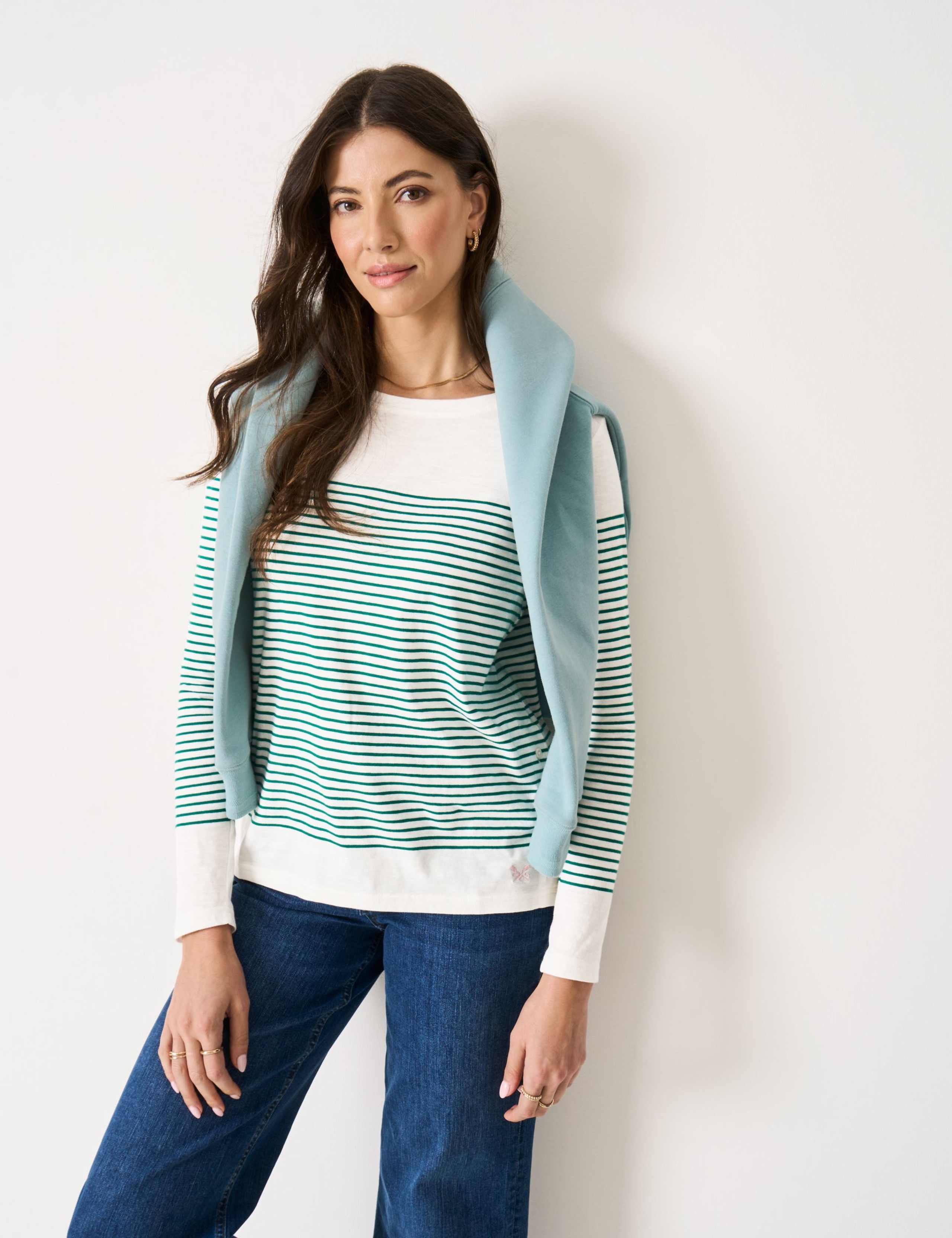 Pure Cotton Striped Top 3 of 5