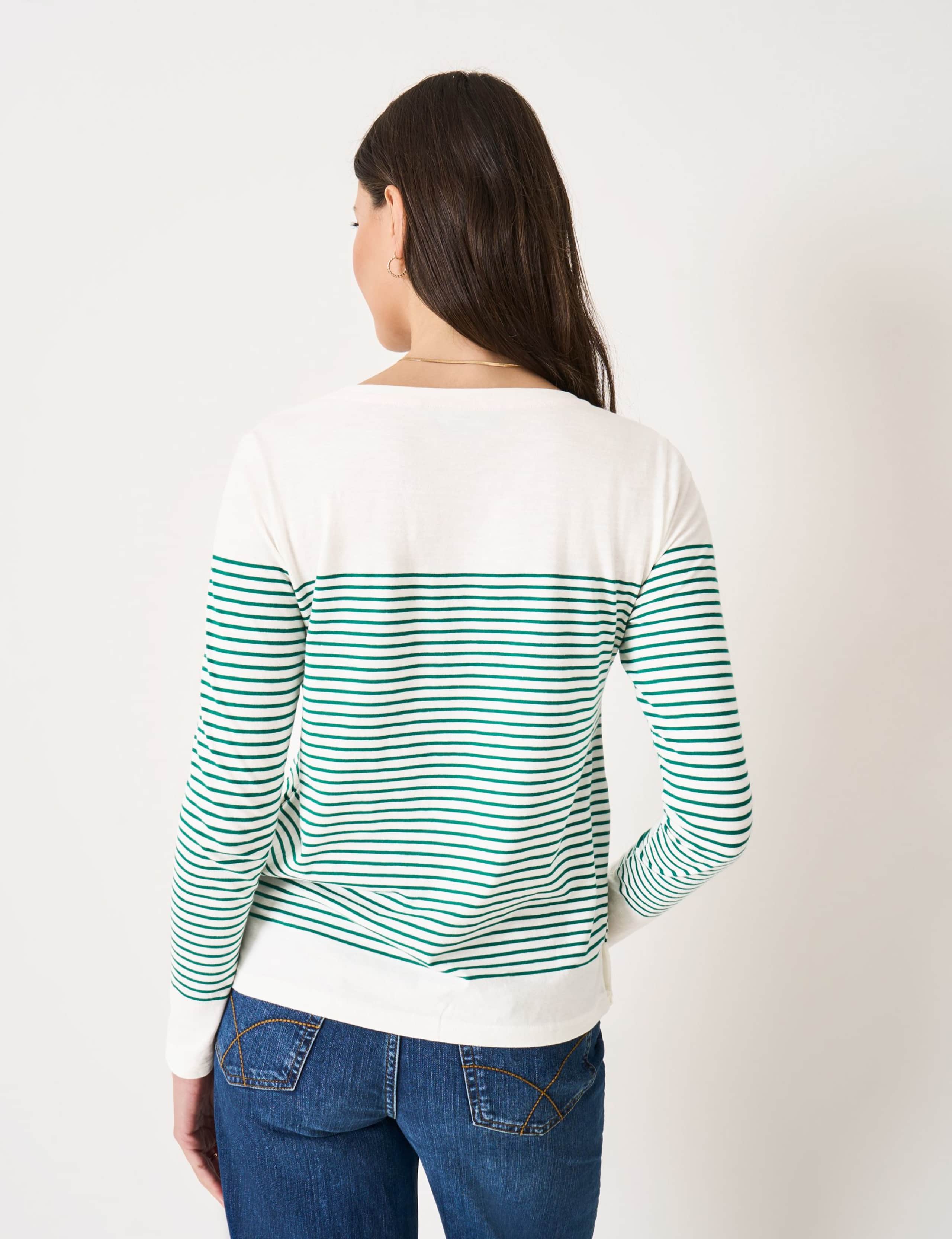 Pure Cotton Striped Top 4 of 5