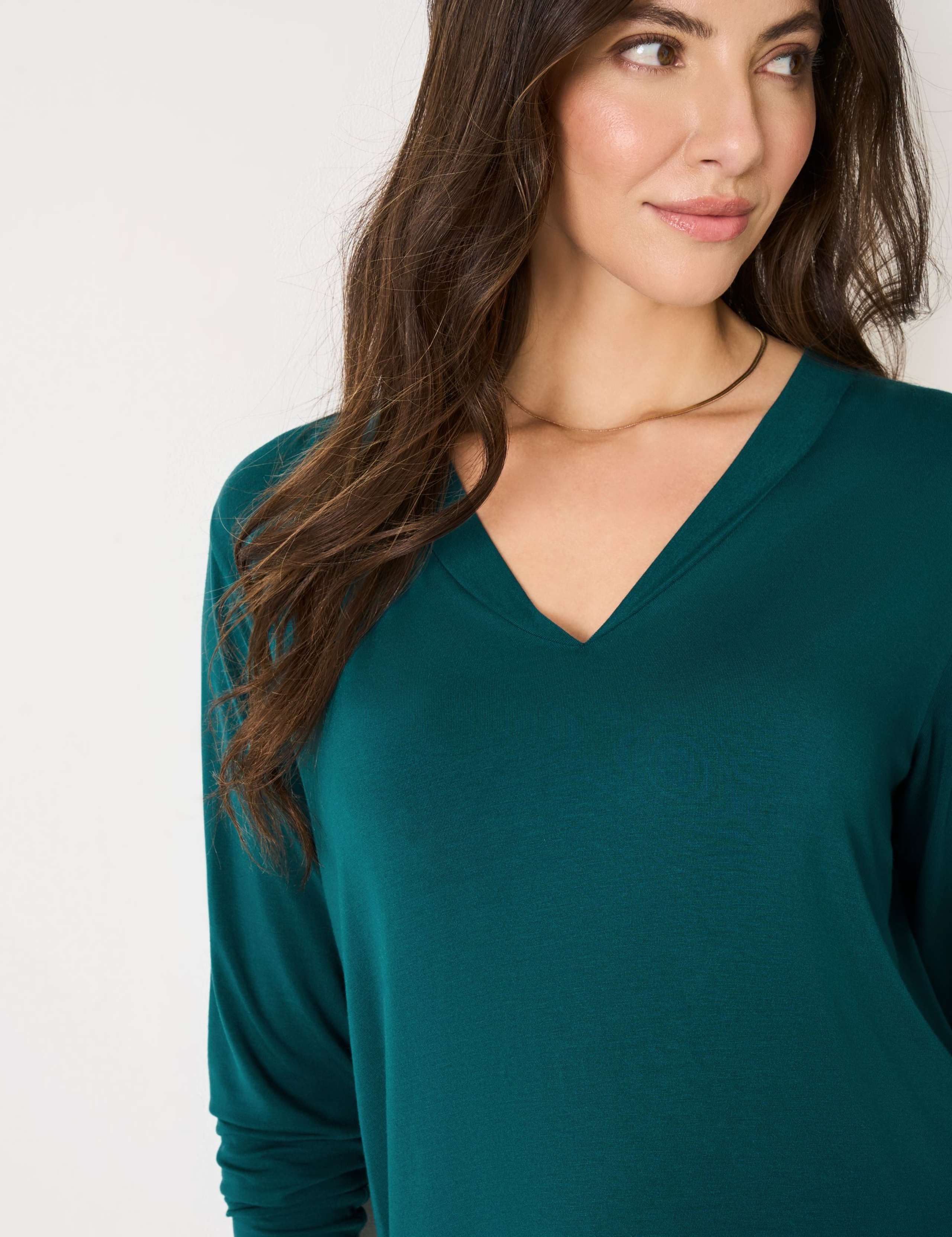 Modal Rich V-Neck Top 4 of 5