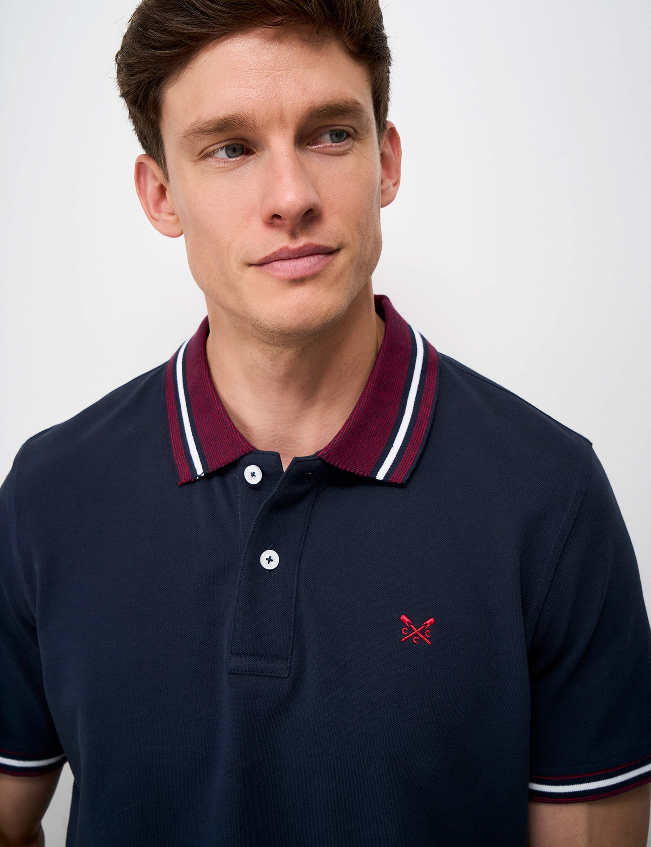 Pure Cotton Two Tone Collar Polo Shirt 5 of 6